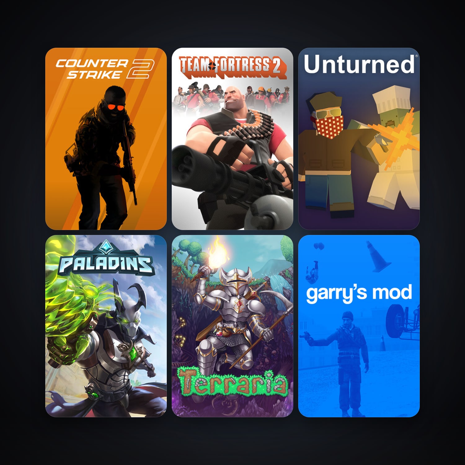 Team Fortress 2 + Left 4 Dead 2, 21 games, clean — HabibiAccounts
