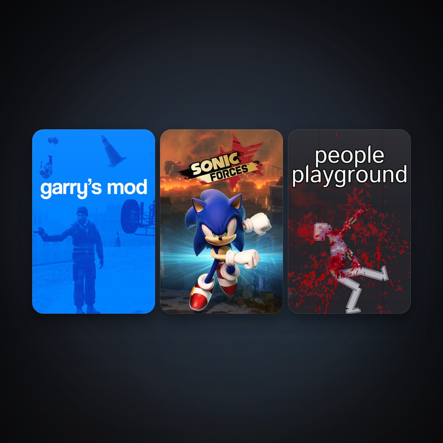 Garry's Mod + Sonic Forces, 3 games, clean — HabibiAccounts