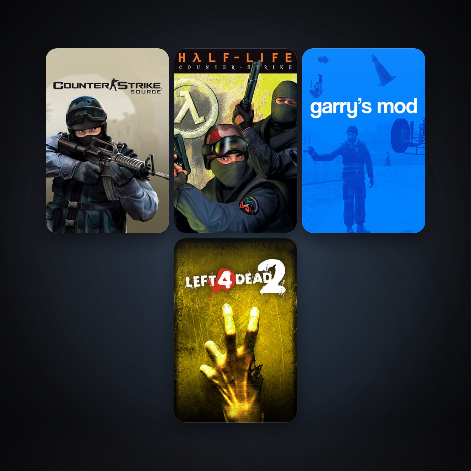 Counter-Strike + Counter-Strike: Source, 10 games, clean — HabibiAccounts