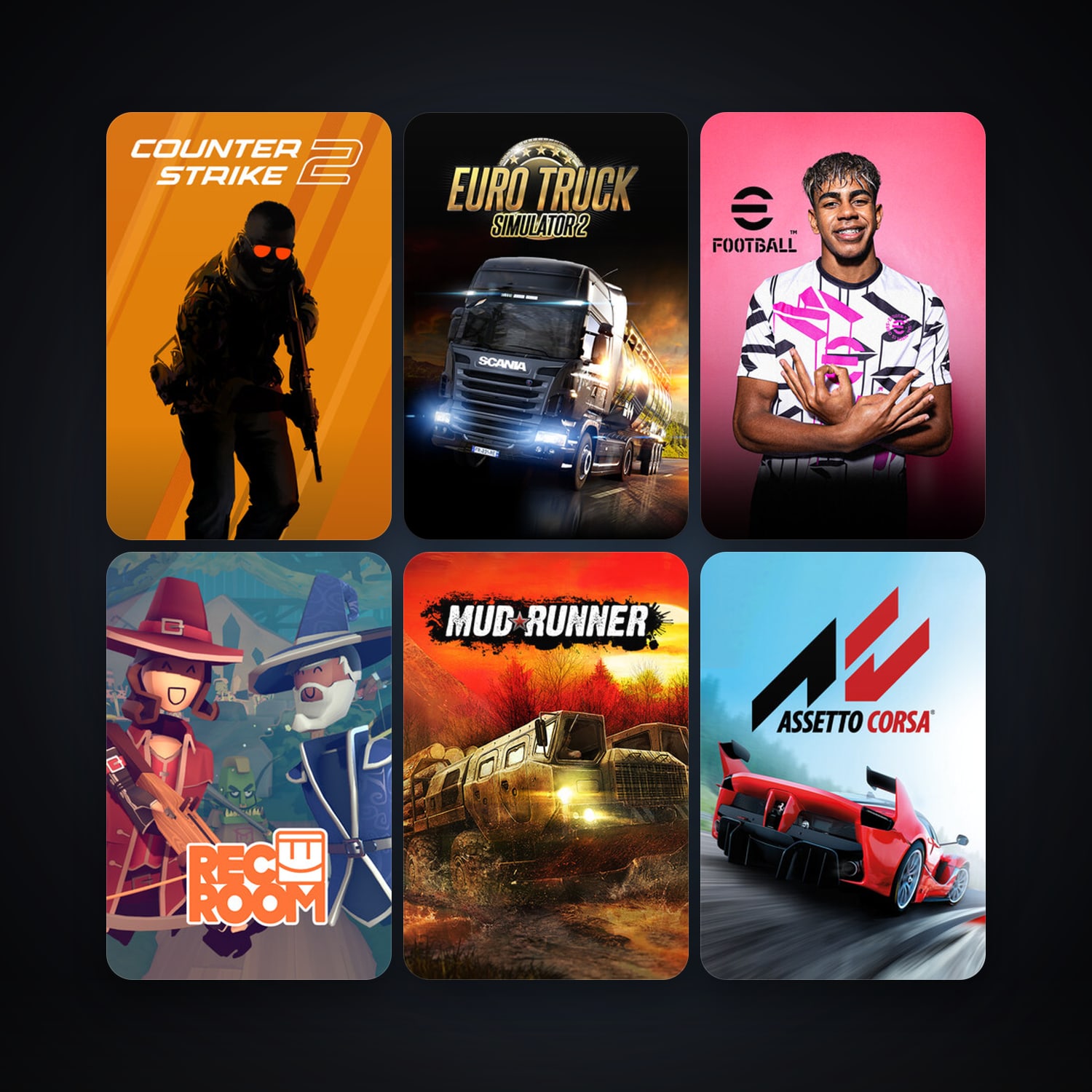 CS2 Prime + Euro Truck Simulator 2, 49 games, clean — HabibiAccounts