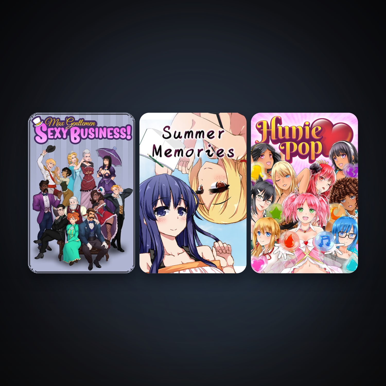 HuniePop + Max Gentlemen Sexy Business!, 16 games, clean — HabibiAccounts
