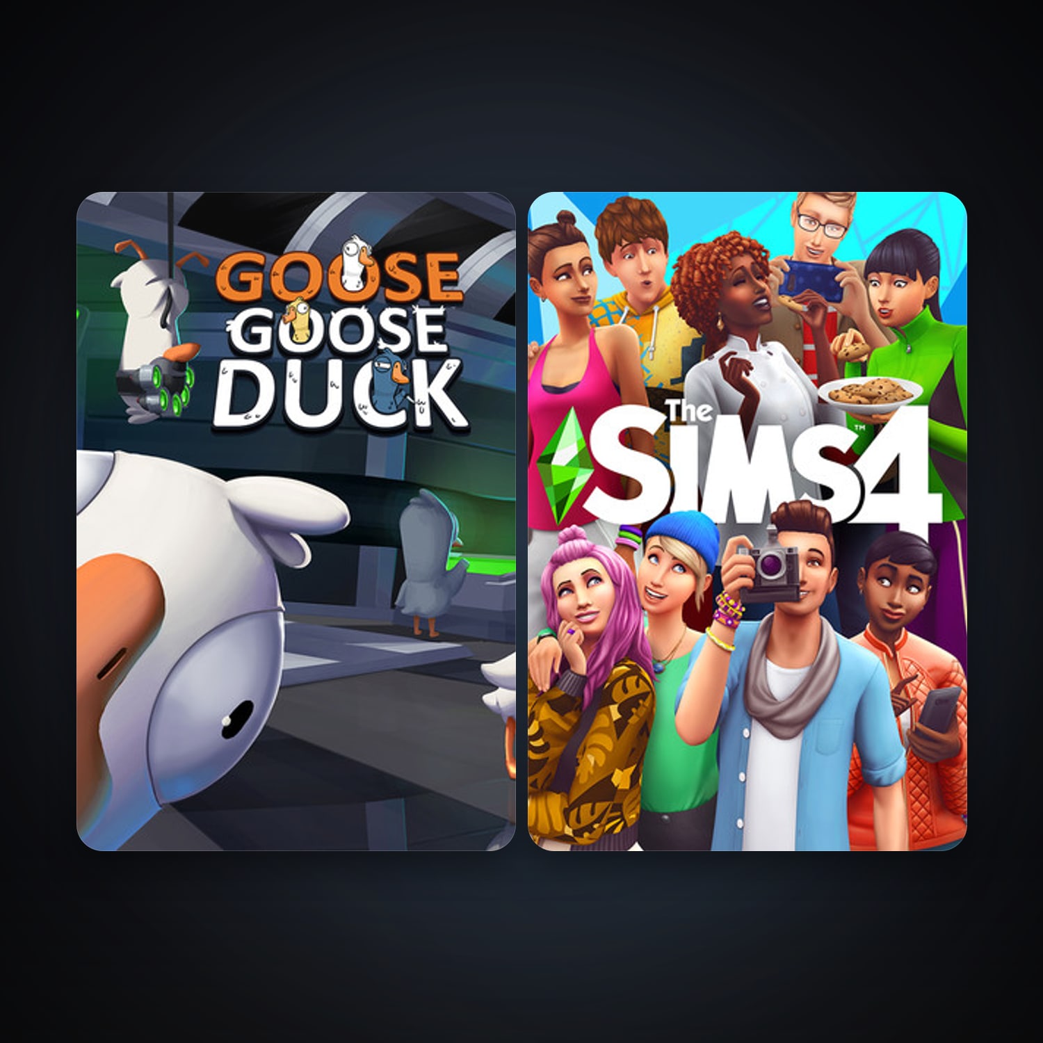 The Sims 4 + Goose Goose Duck, 6 games, clean — HabibiAccounts