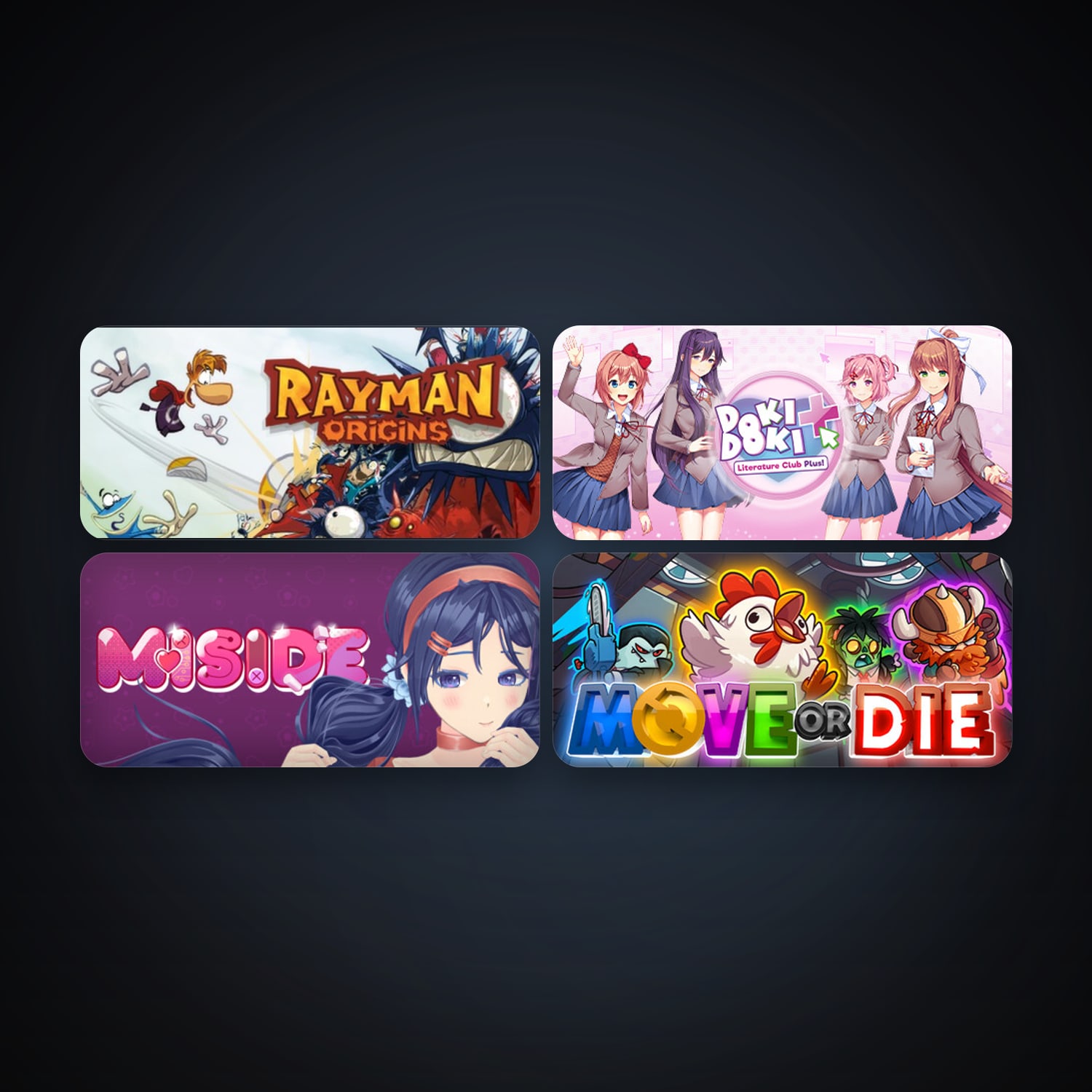 Rayman Origins + Move or Die, 7 games, clean — HabibiAccounts