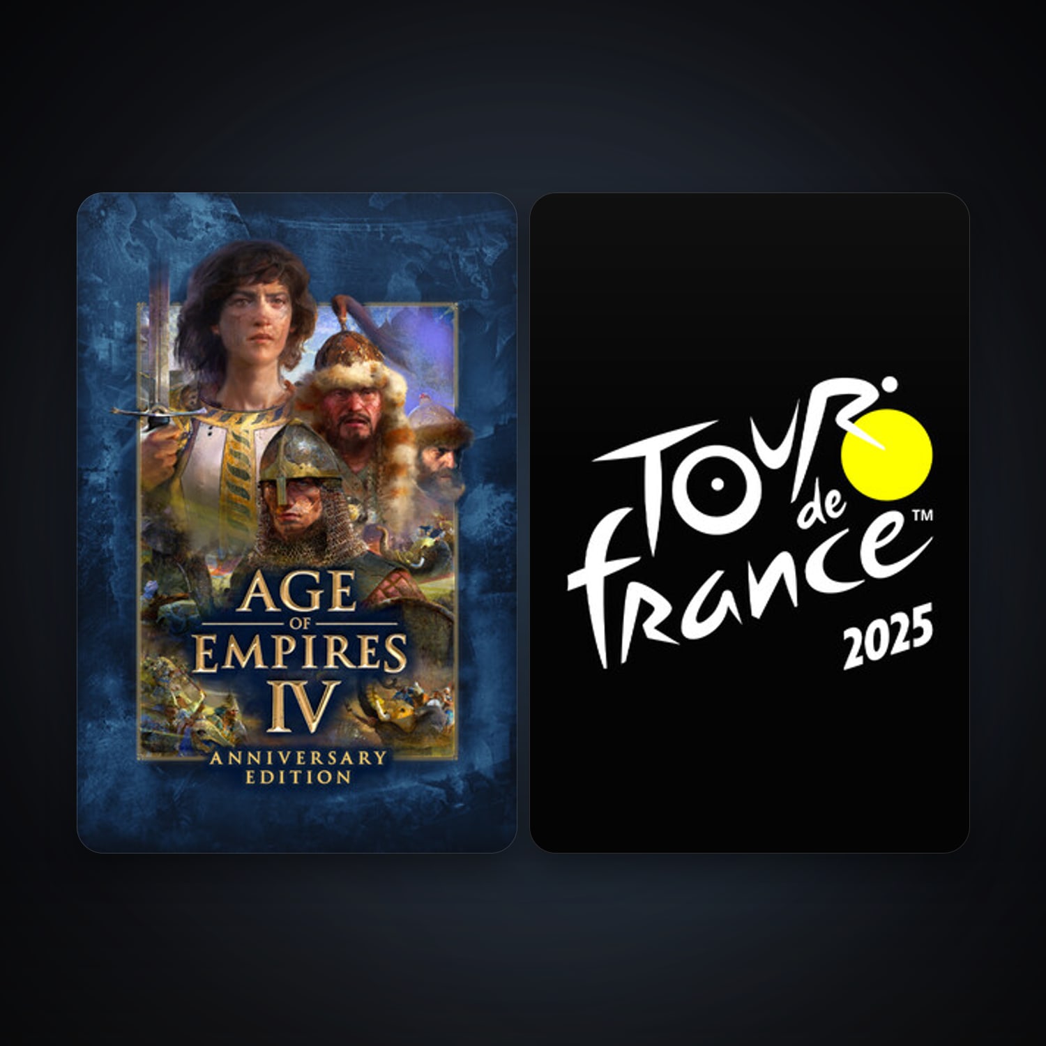 Age of Empires IV: Anniversary Edition + Tour de France 2025, 3 games, clean — HabibiAccounts