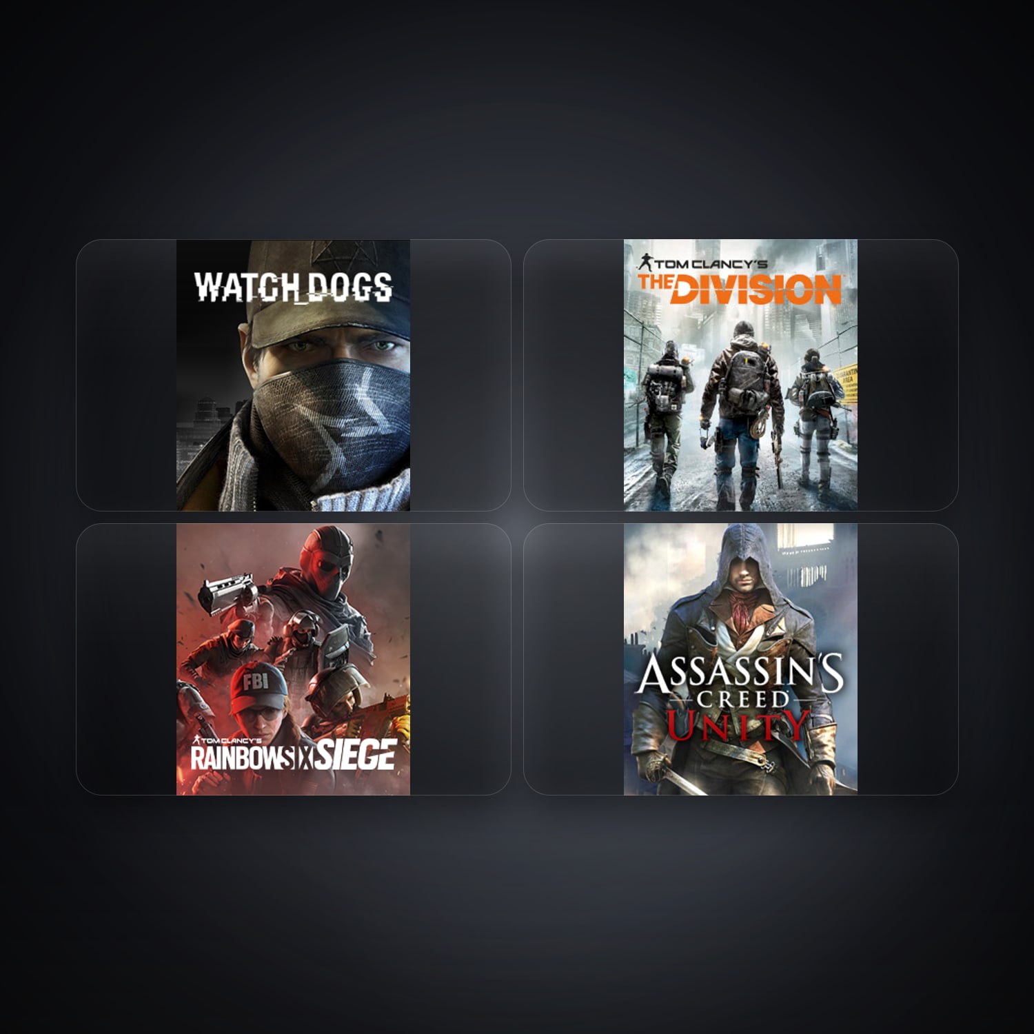 Ubisoft Watch_Dogs + Tom Clancy's The Division — IT — 5 games · 261109905 — HabibiAccounts