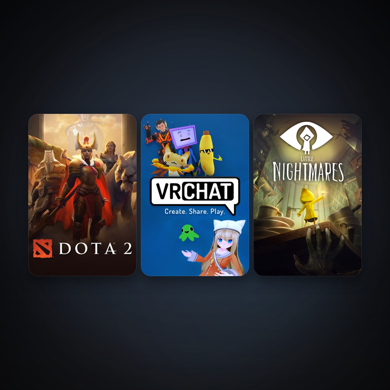 Dota 2 + Little Nightmares, 9 games, clean — HabibiAccounts