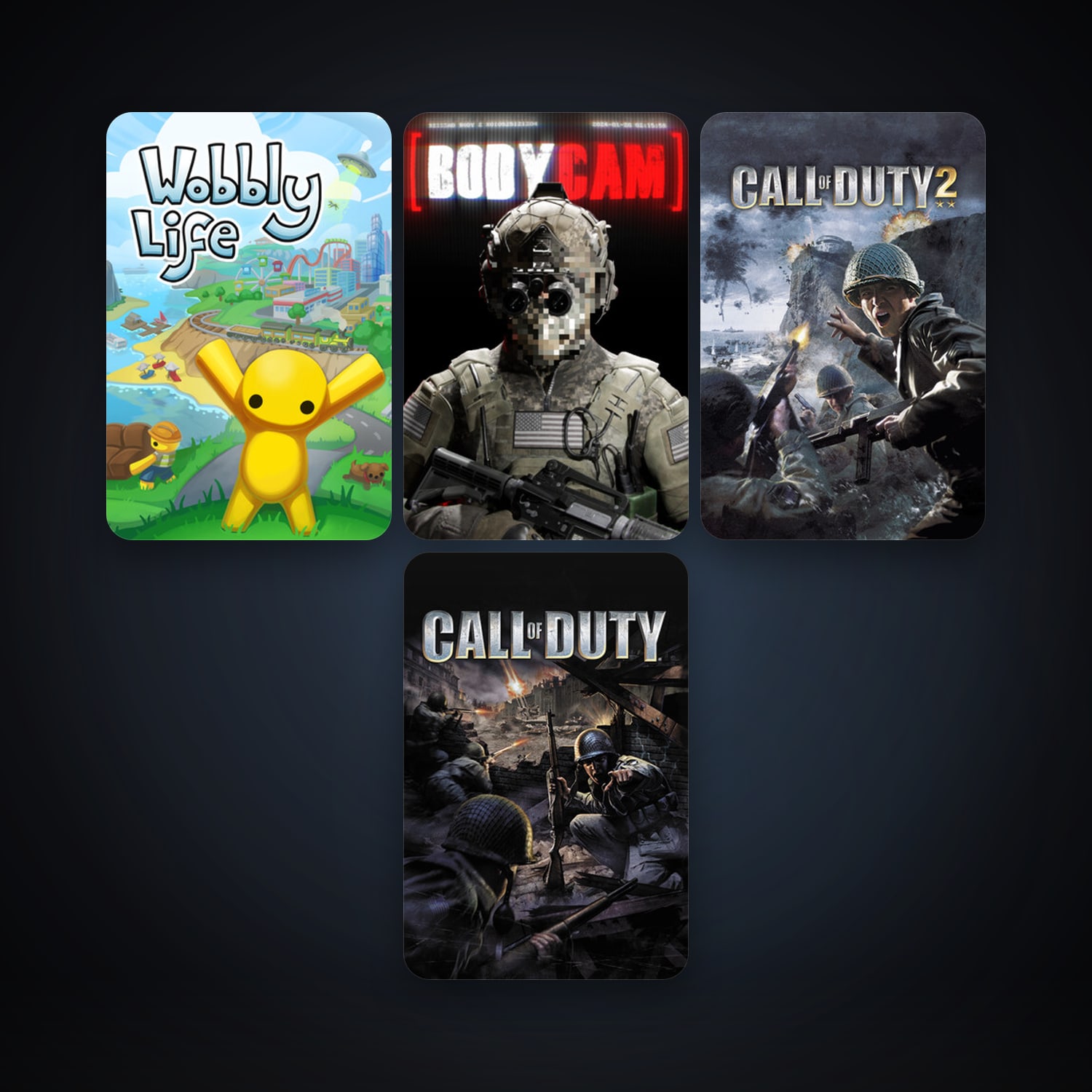 Call of Duty (2003) + Call of Duty 2, 5 games, clean — HabibiAccounts