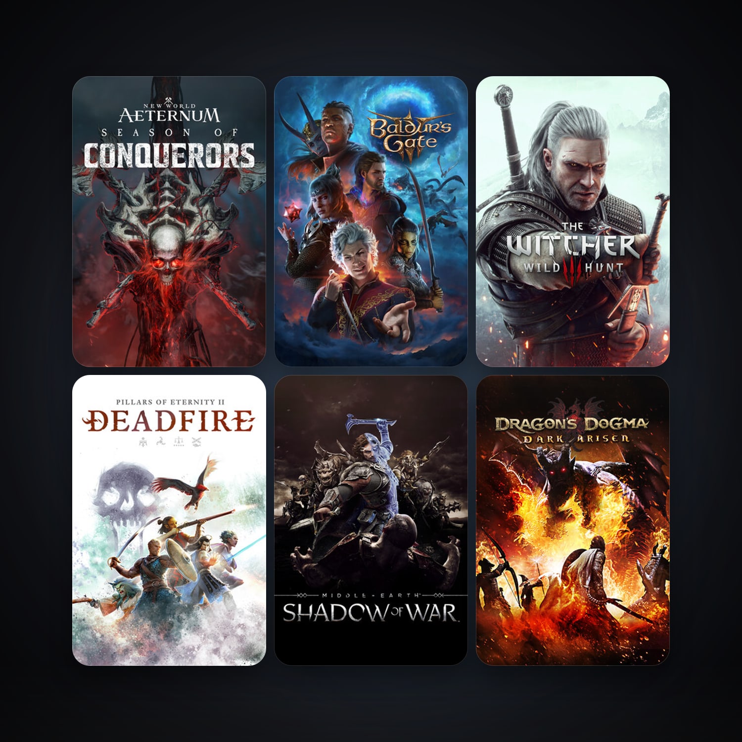 The Witcher 3: Wild Hunt + Middle-earth: Shadow of War, 47 games, clean — HabibiAccounts