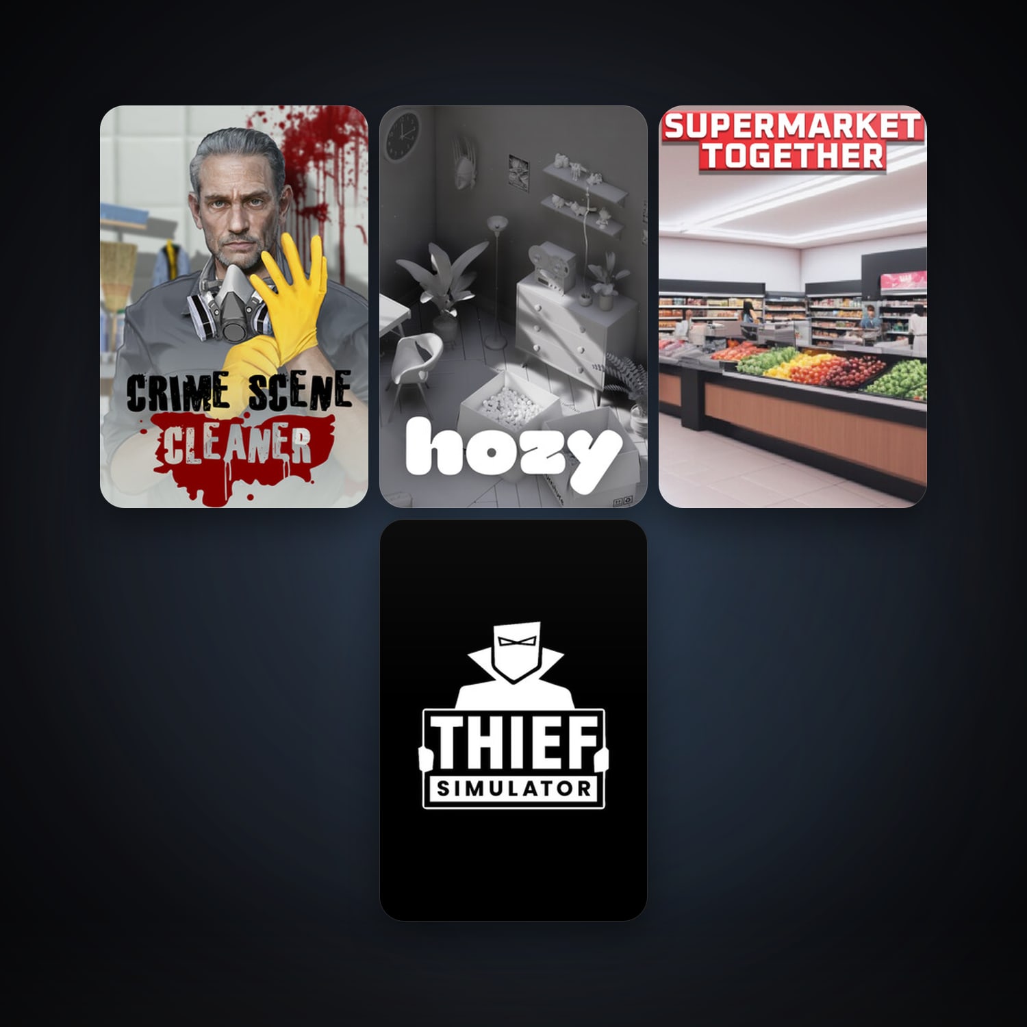 Thief Simulator + Crime Scene Cleaner, 20 games, clean — HabibiAccounts