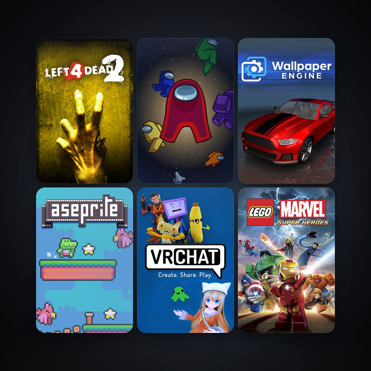 Left 4 Dead 2 + LEGO Marvel Super Heroes, 14 games, clean — HabibiAccounts