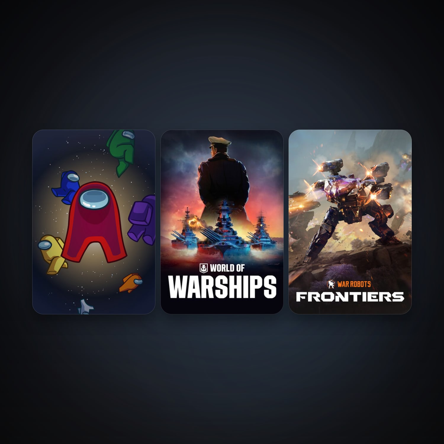 World of Warships + Among Us, 4 games, clean — HabibiAccounts