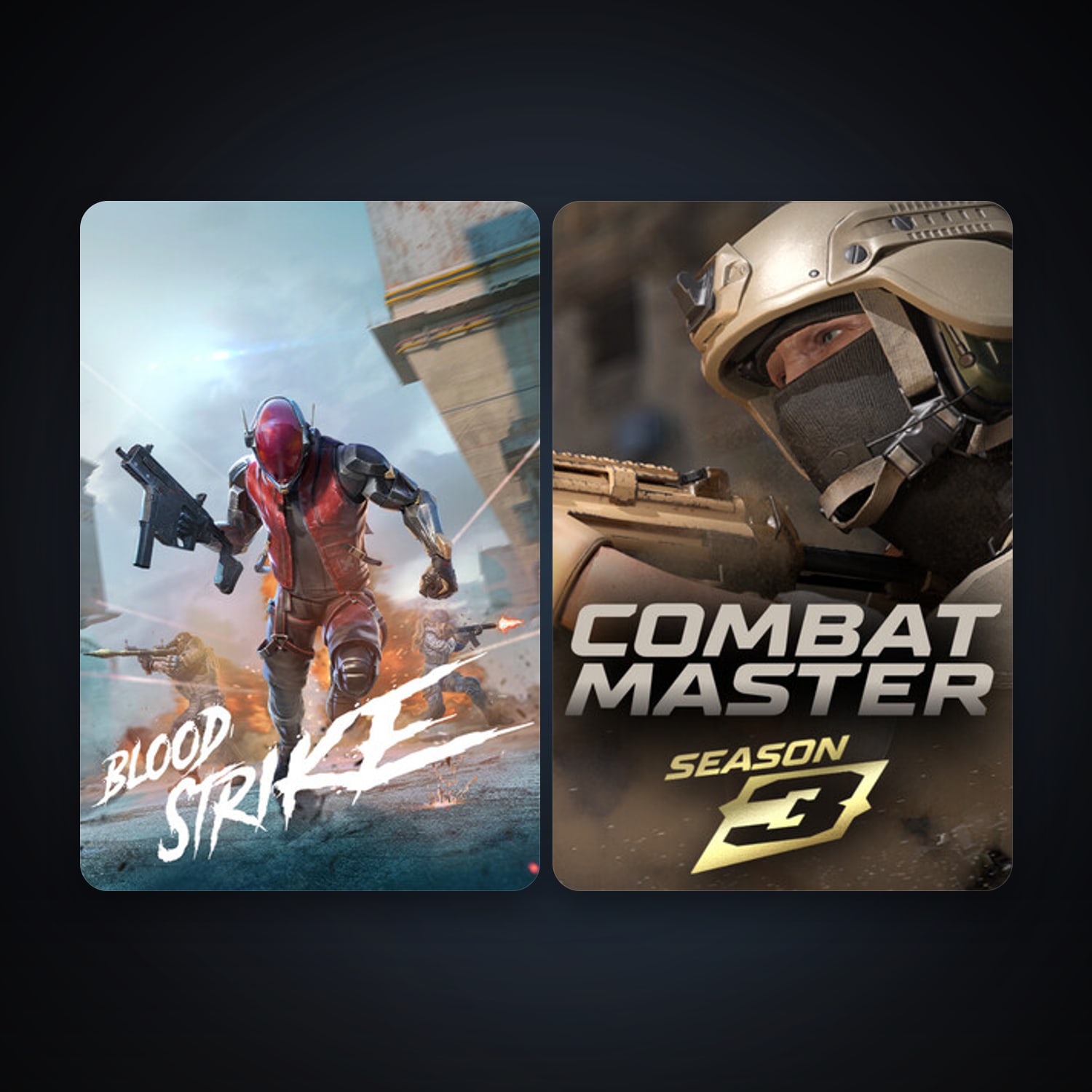 Combat Master: Season 1 + Blood Strike, 2 games, clean — HabibiAccounts