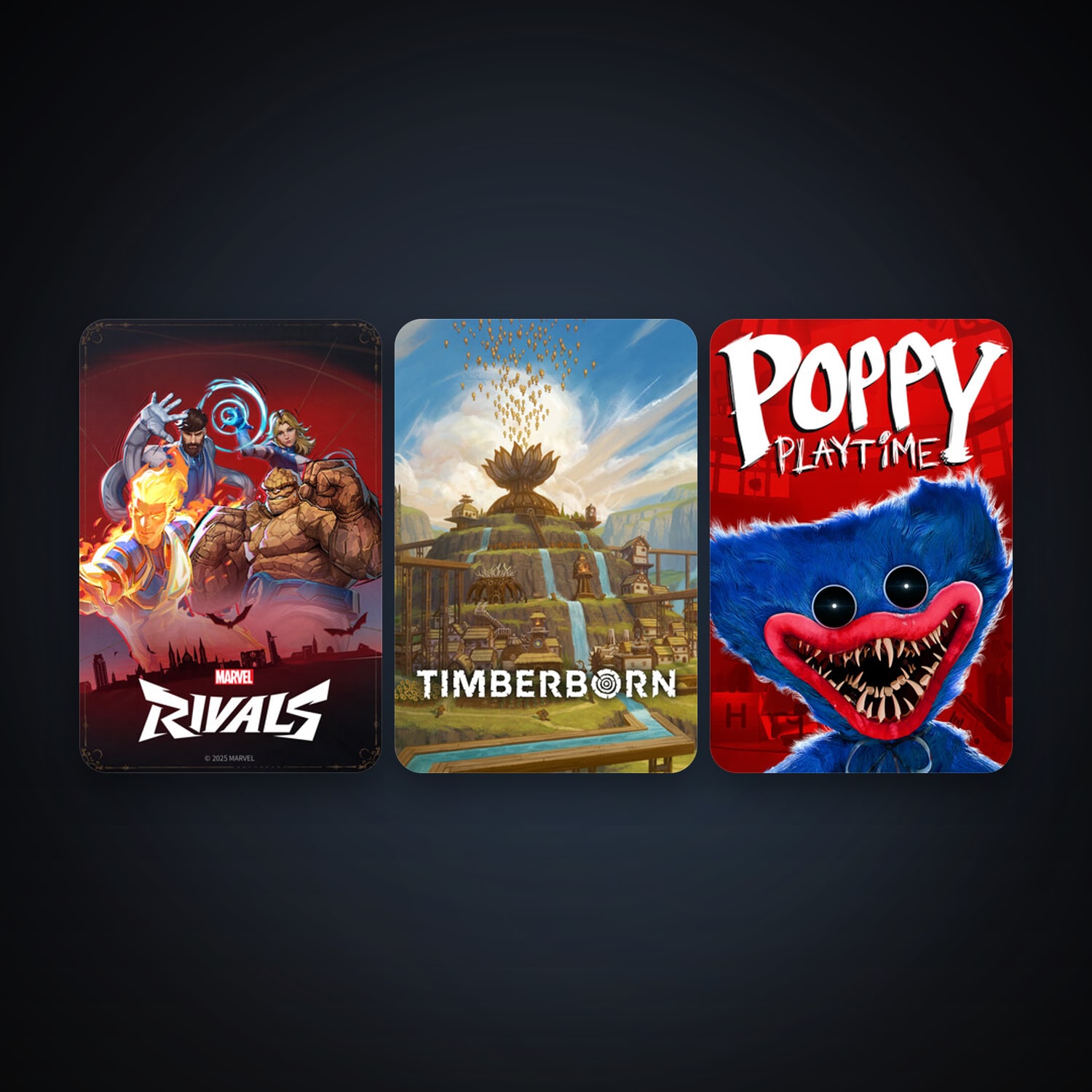 Timberborn + Poppy Playtime, 3 games, clean — HabibiAccounts