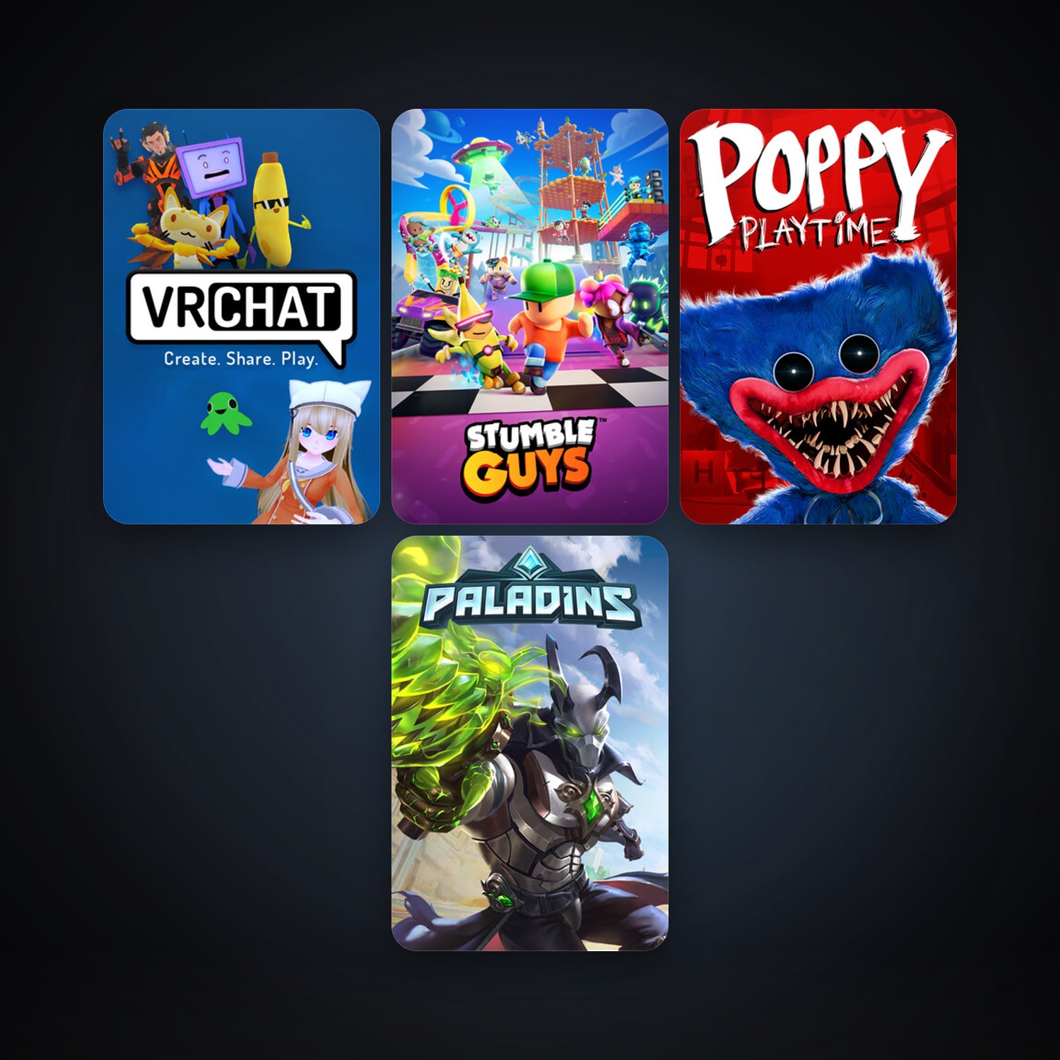 VRChat + Paladins, 11 games, clean — HabibiAccounts