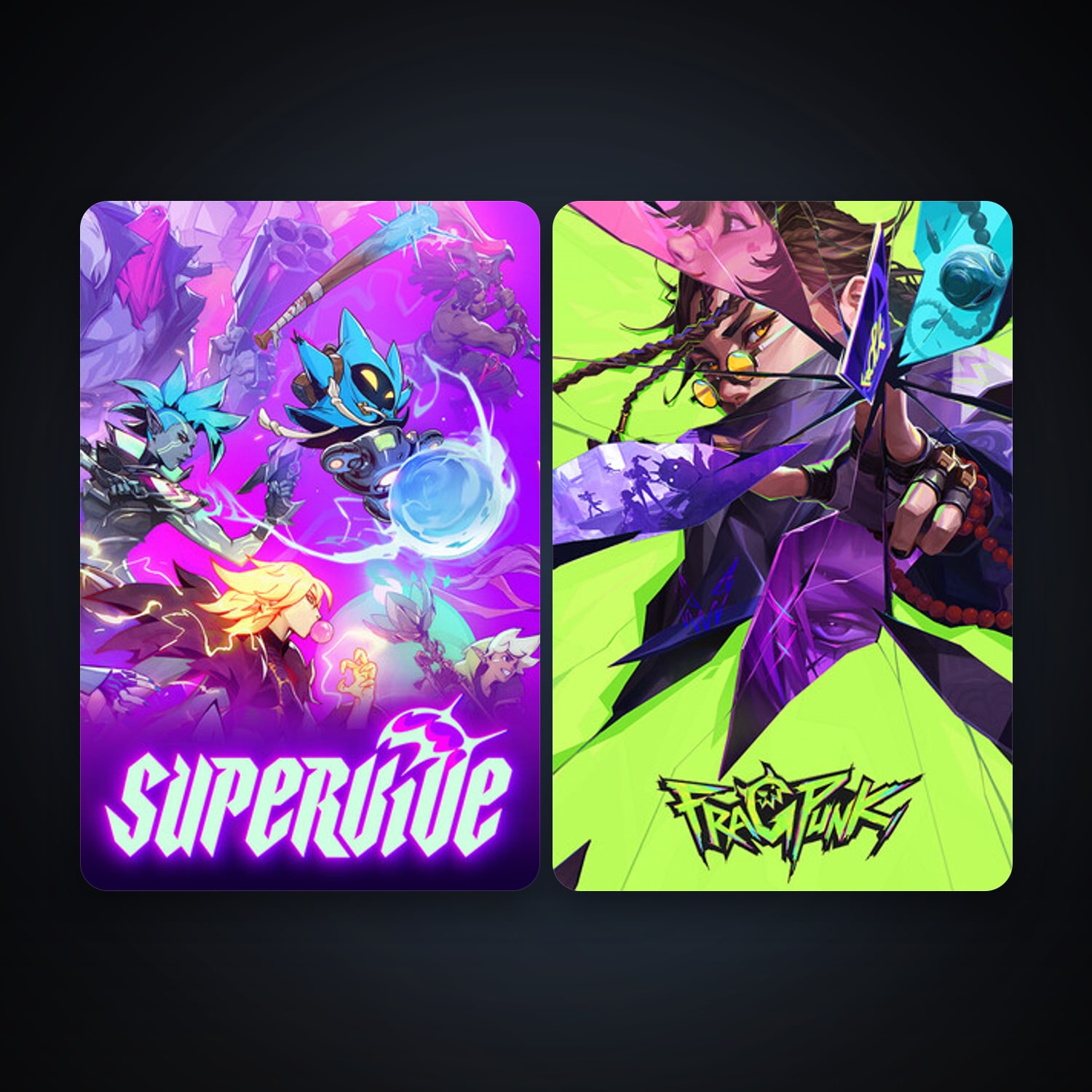 SUPERVIVE + FragPunk, 2 games, clean — HabibiAccounts