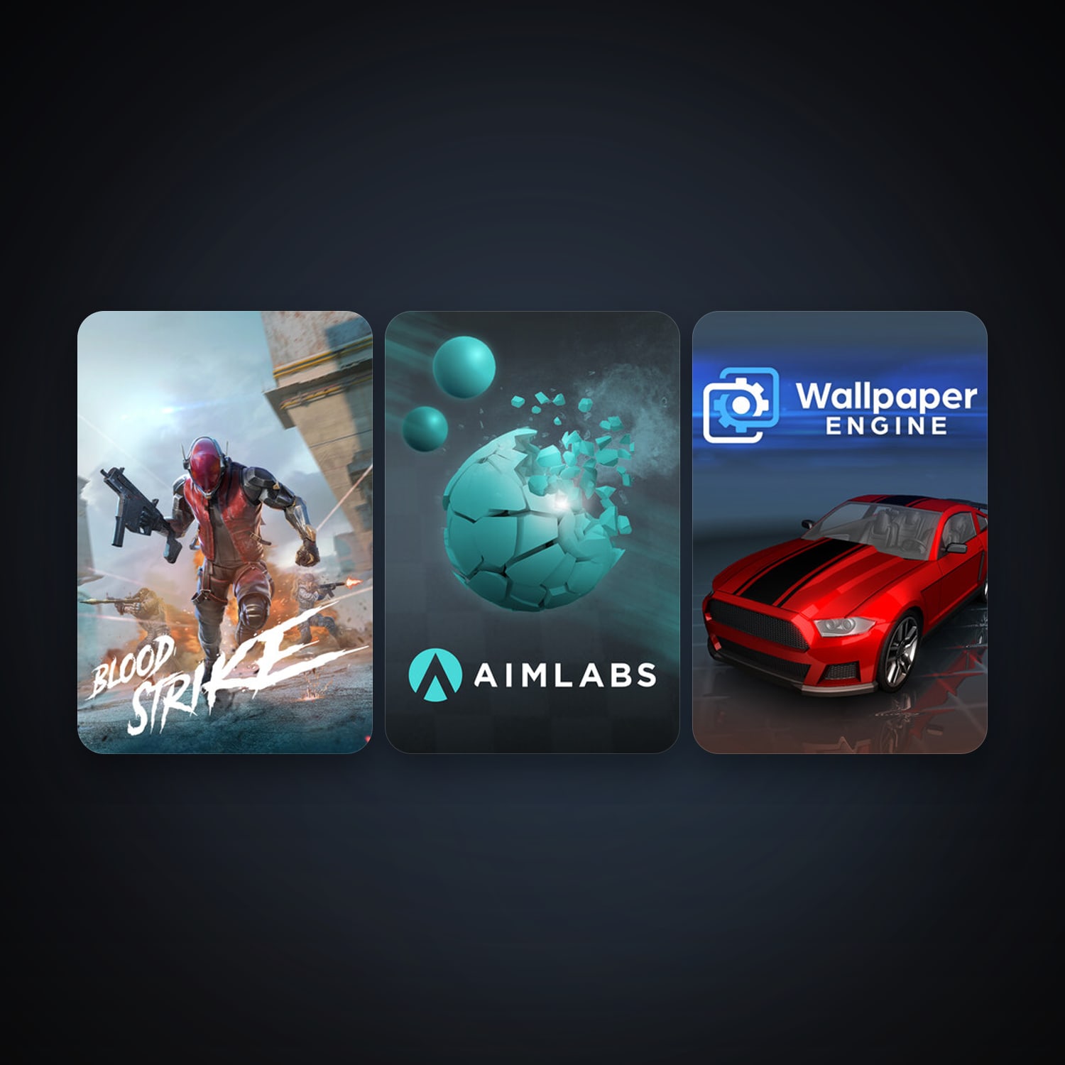 Wallpaper Engine + Aimlabs, 5 games, clean — HabibiAccounts