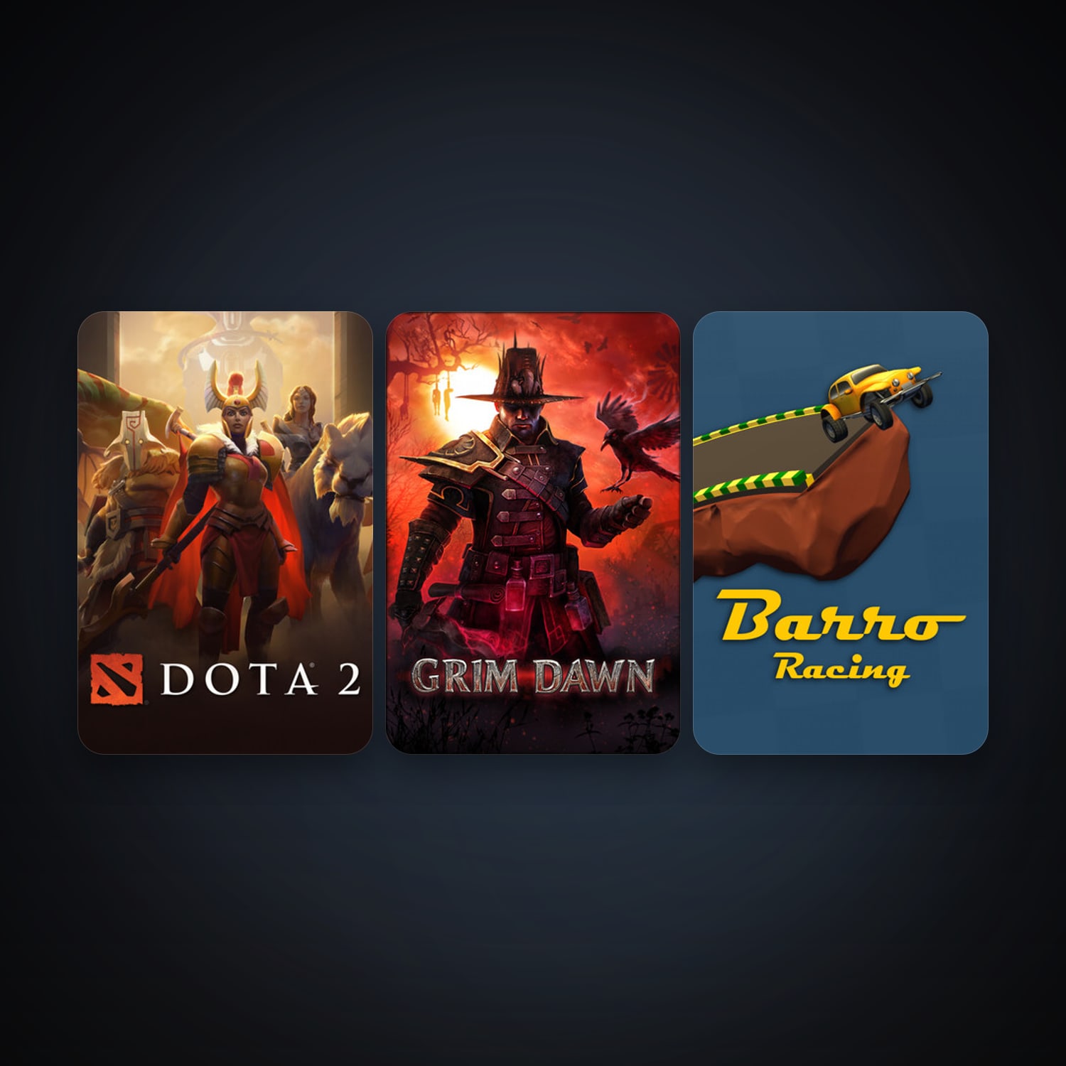 Dota 2 + Grim Dawn, 7 games, clean — HabibiAccounts