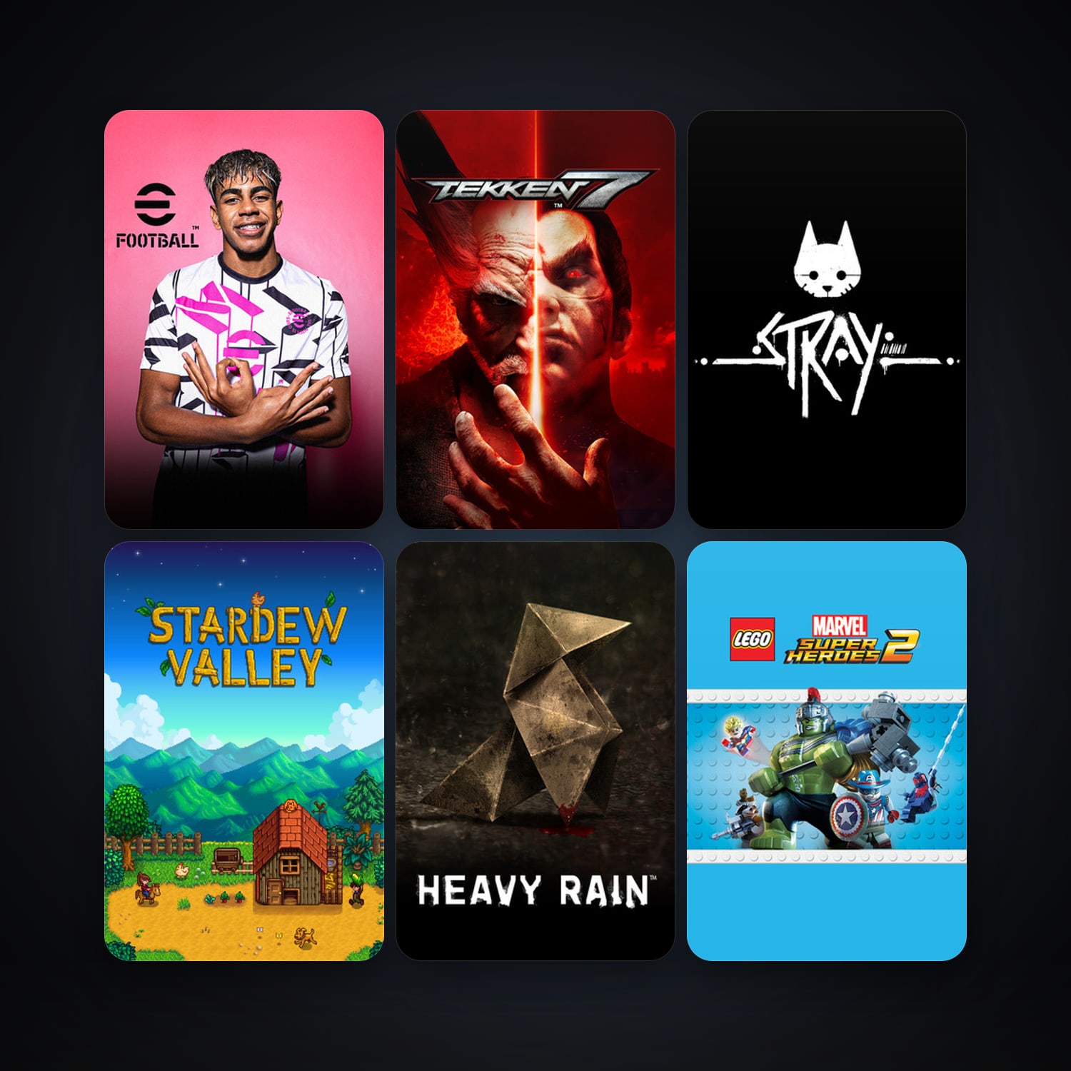 TEKKEN 7 + Stardew Valley, 12 games, clean — HabibiAccounts