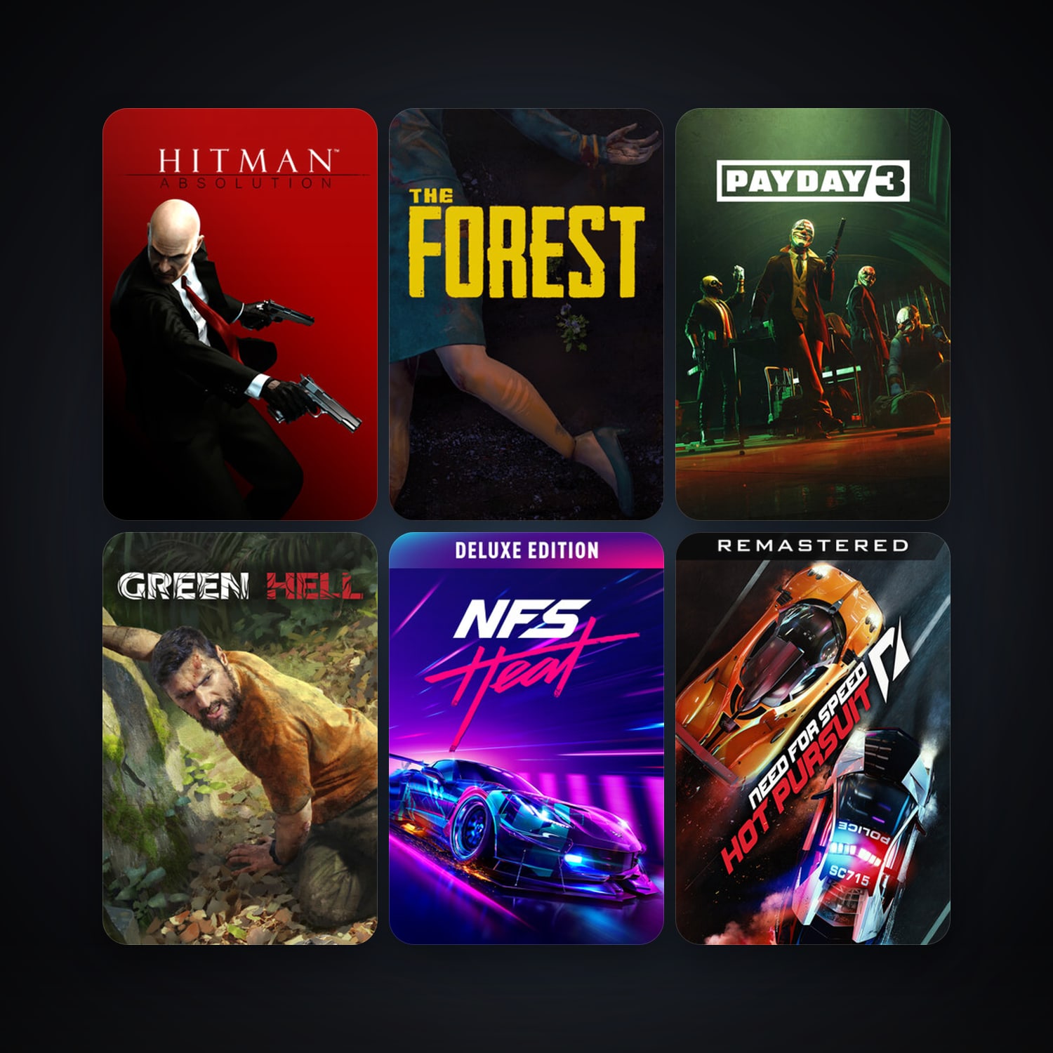 Hitman: Absolution + The Forest, 14 games, clean — HabibiAccounts