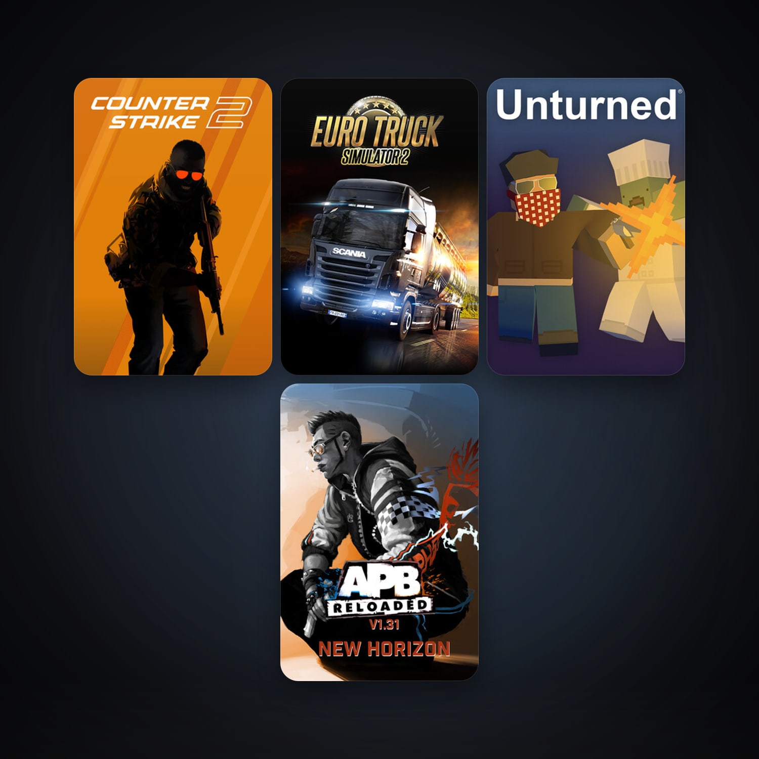 CS2 Prime + Saints Row 2, 8 games, Steam 10, clean — HabibiAccounts