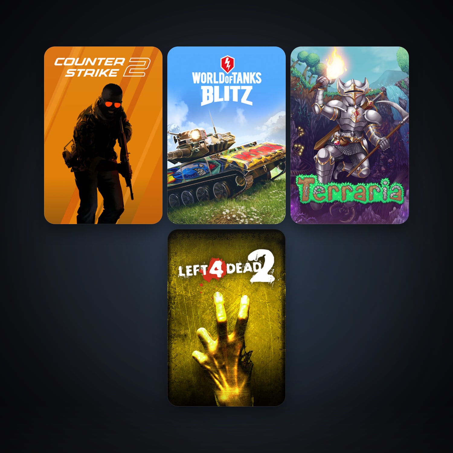 Left 4 Dead 2 + CS2 Prime, 5 games, clean — HabibiAccounts