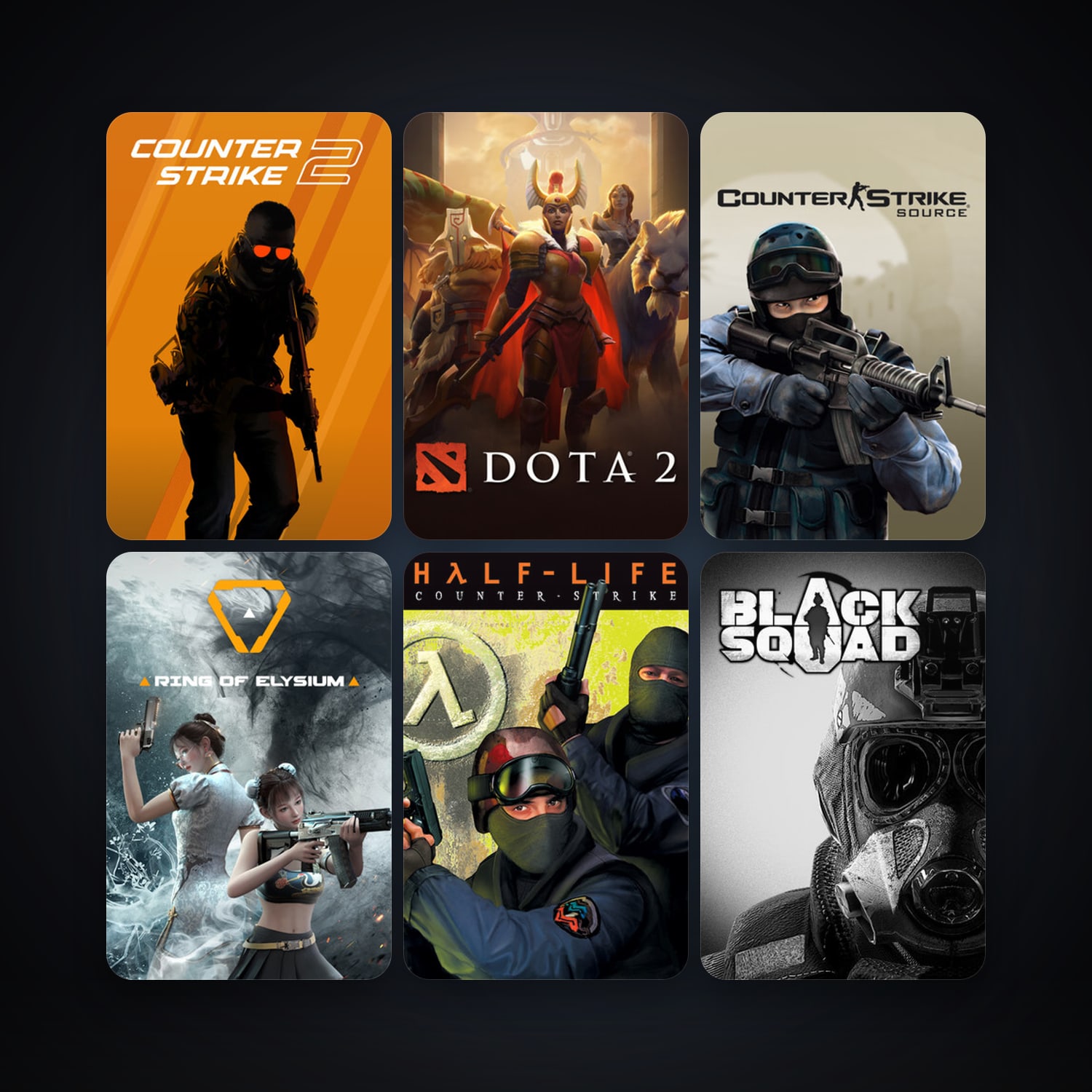Counter-Strike + Counter-Strike: Source, 18 games, clean — HabibiAccounts