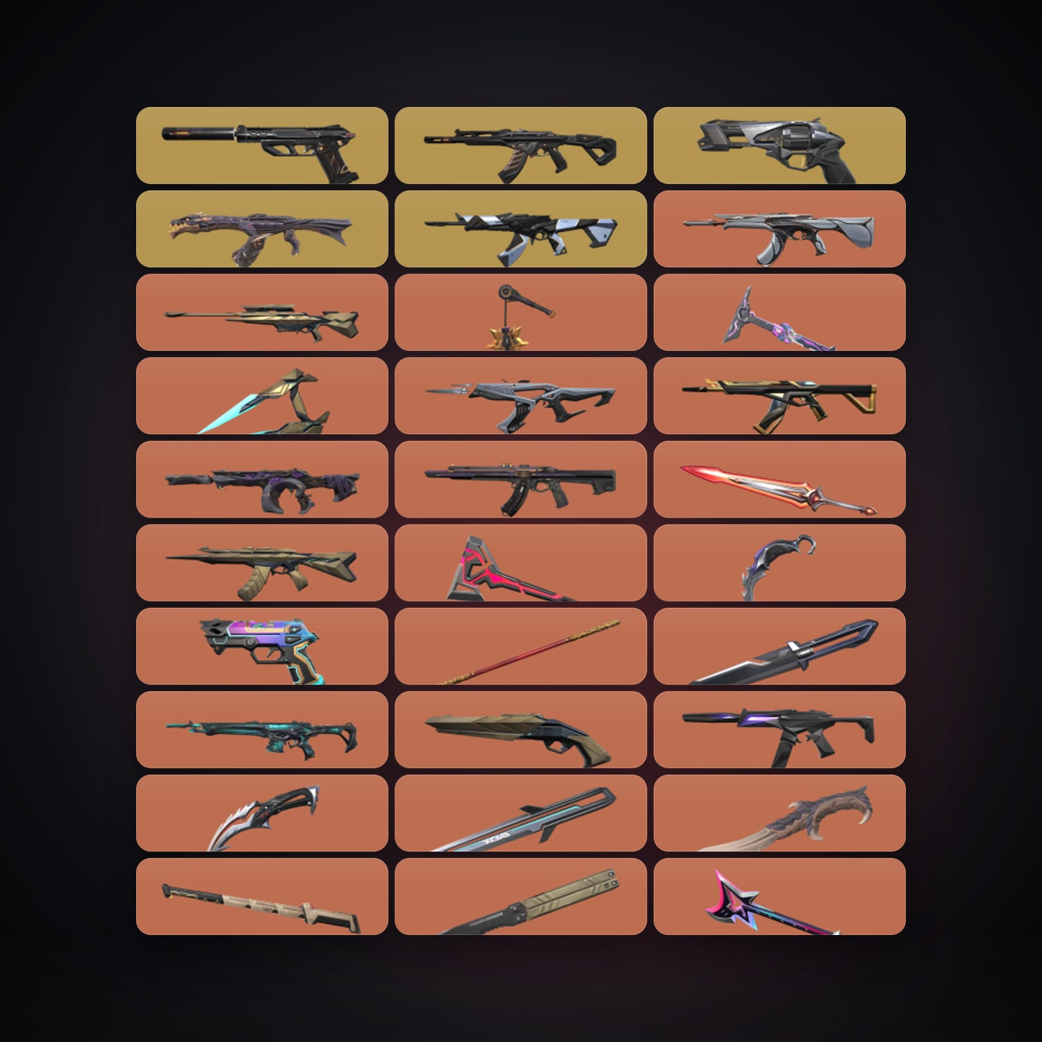 NA Bronze 2 locker — 19 knives, 156 skins, lvl 269 — HabibiAccounts