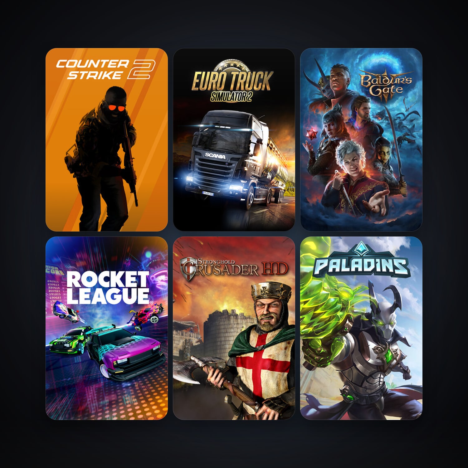 CS2 Prime + Stronghold Crusader HD, 40 games, Steam 10, clean — HabibiAccounts