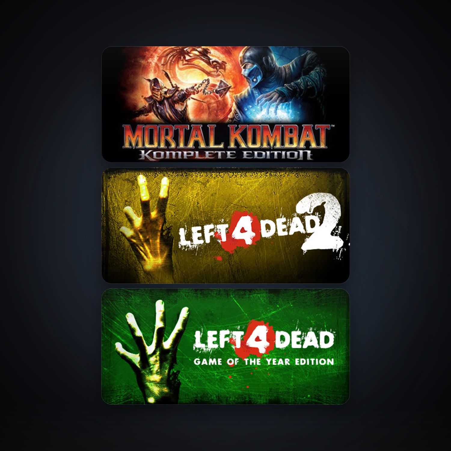 Left 4 Dead + Left 4 Dead 2, 6 games, clean — HabibiAccounts