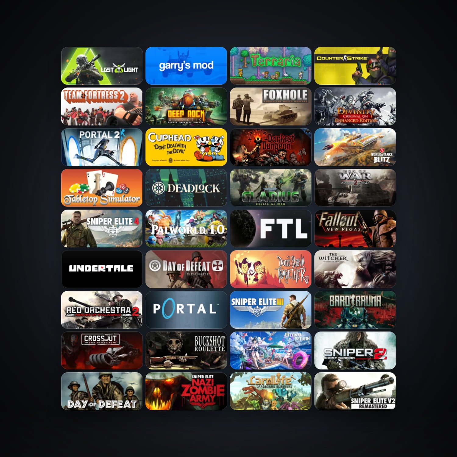 Steam 206 games, Steam 16, clean · 261125627 — HabibiAccounts