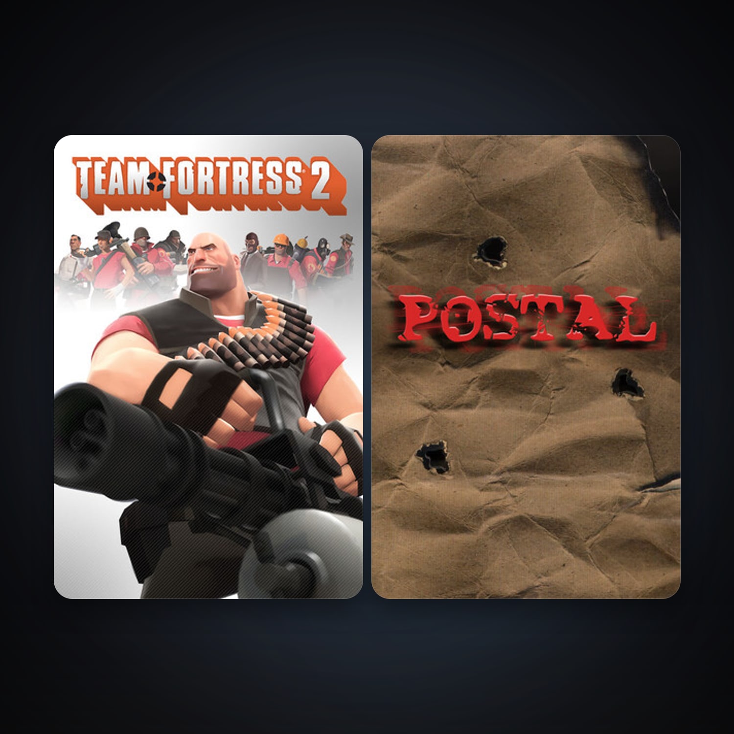 Team Fortress 2 + POSTAL, 2 games, clean — HabibiAccounts