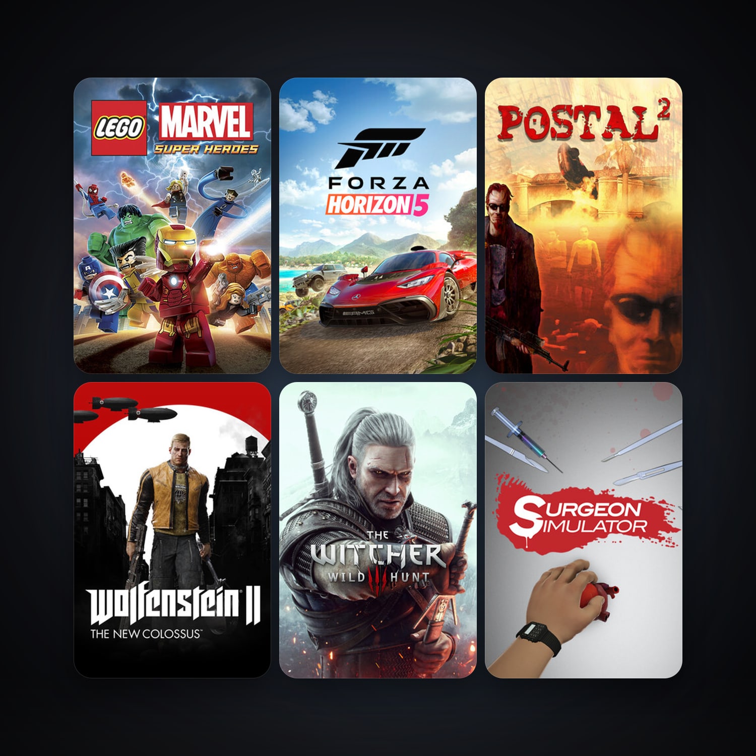 POSTAL 2 + Surgeon Simulator, 26 games, clean — HabibiAccounts