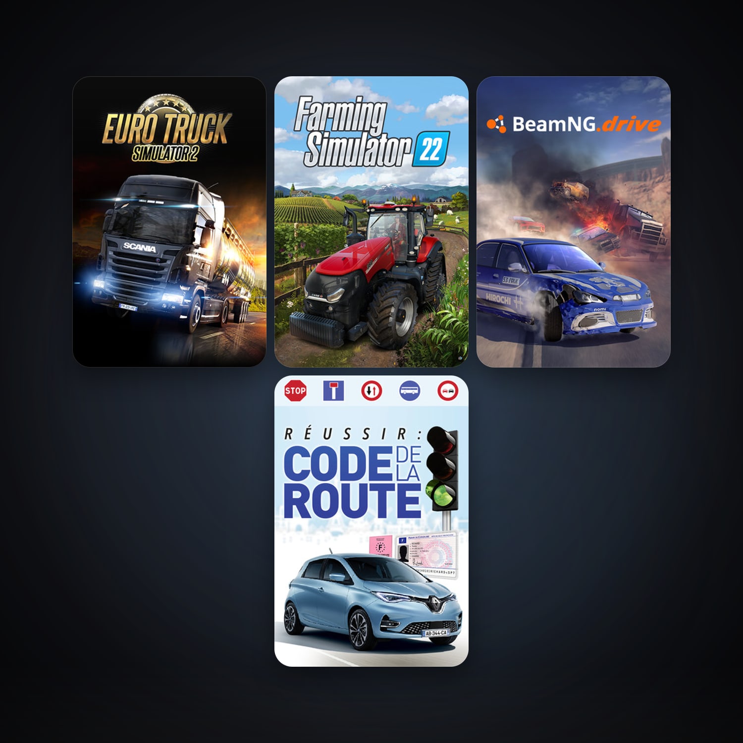 Euro Truck Simulator 2 + American Truck Simulator, 5 games, clean — HabibiAccounts