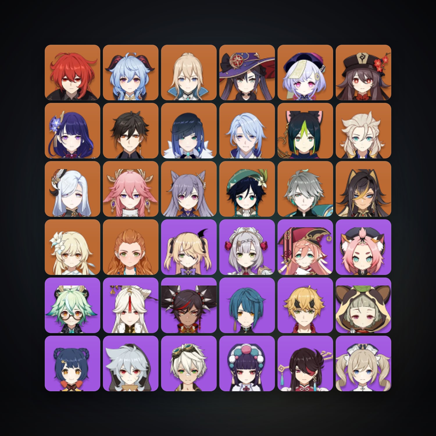 Genshin Impact | AR 60 | 51 Chars | 18× 5★ — Genshin / miHoYo Account — HabibiAccounts