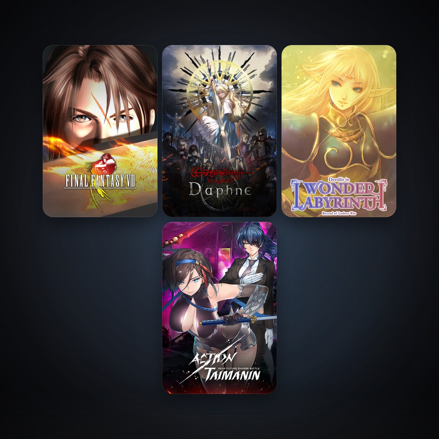 FINAL FANTASY VIII + Record of Lodoss War-Deedlit in Wonder Labyrinth-, 8 games, clean — HabibiAccounts