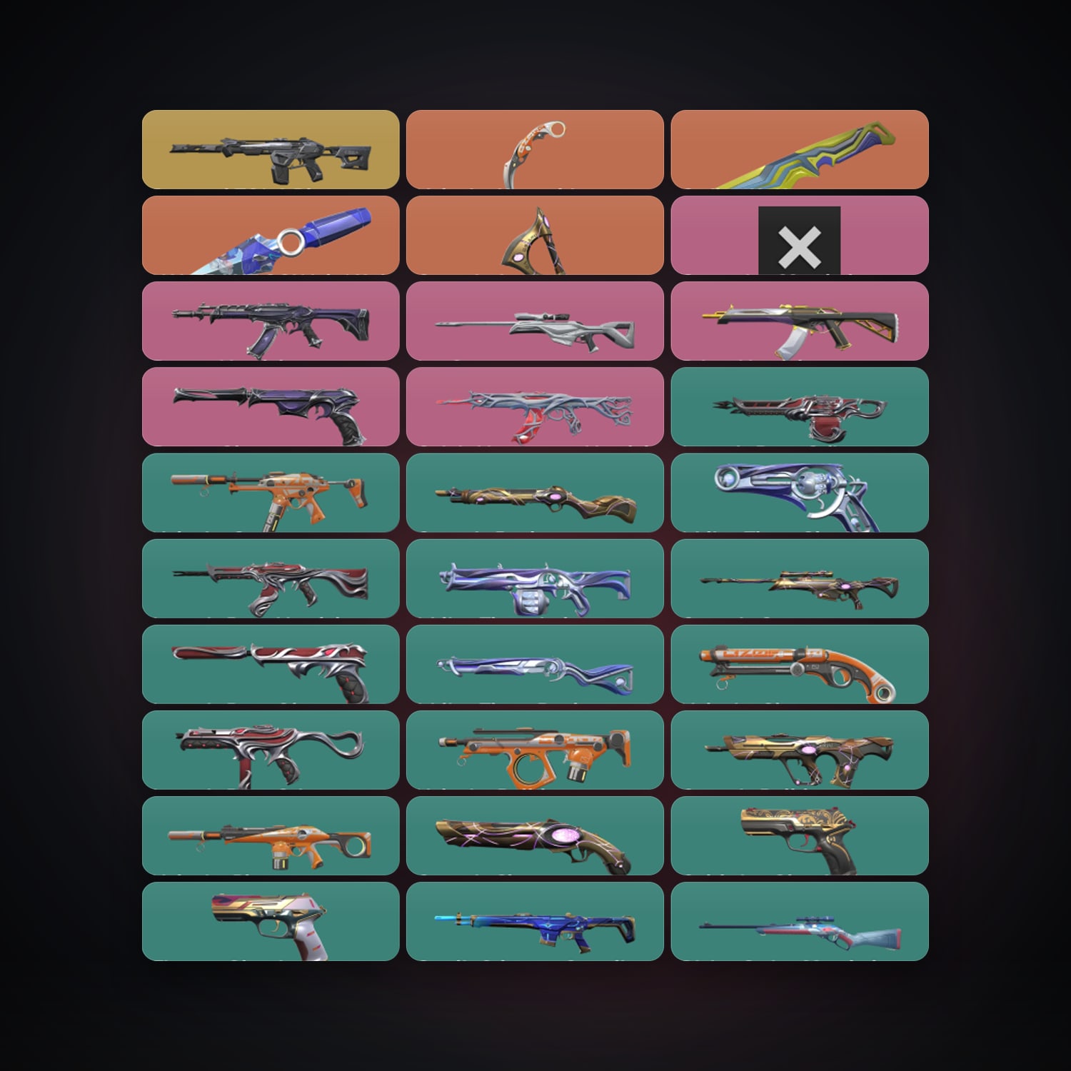 LA Silver 2 locker — 4 knives, 68 skins, lvl 200 — HabibiAccounts