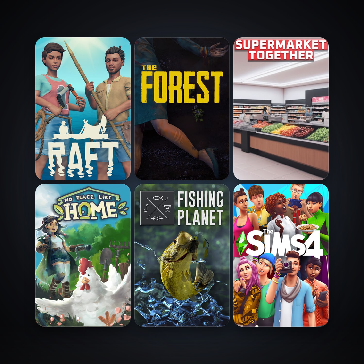 The Forest + Fishing Planet, 34 games, clean — HabibiAccounts