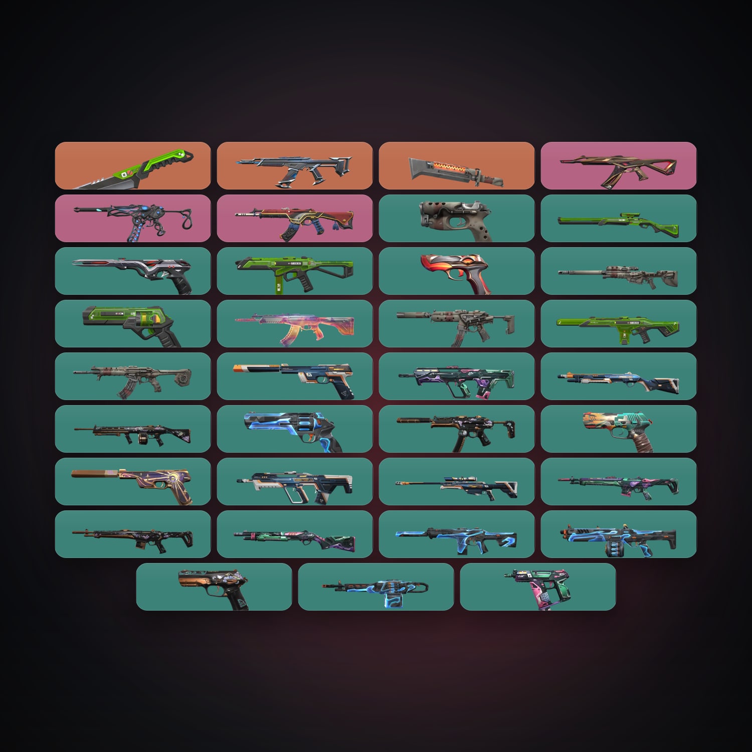 BR Gold 3 locker — 2 knives, 35 skins, lvl 161 — HabibiAccounts