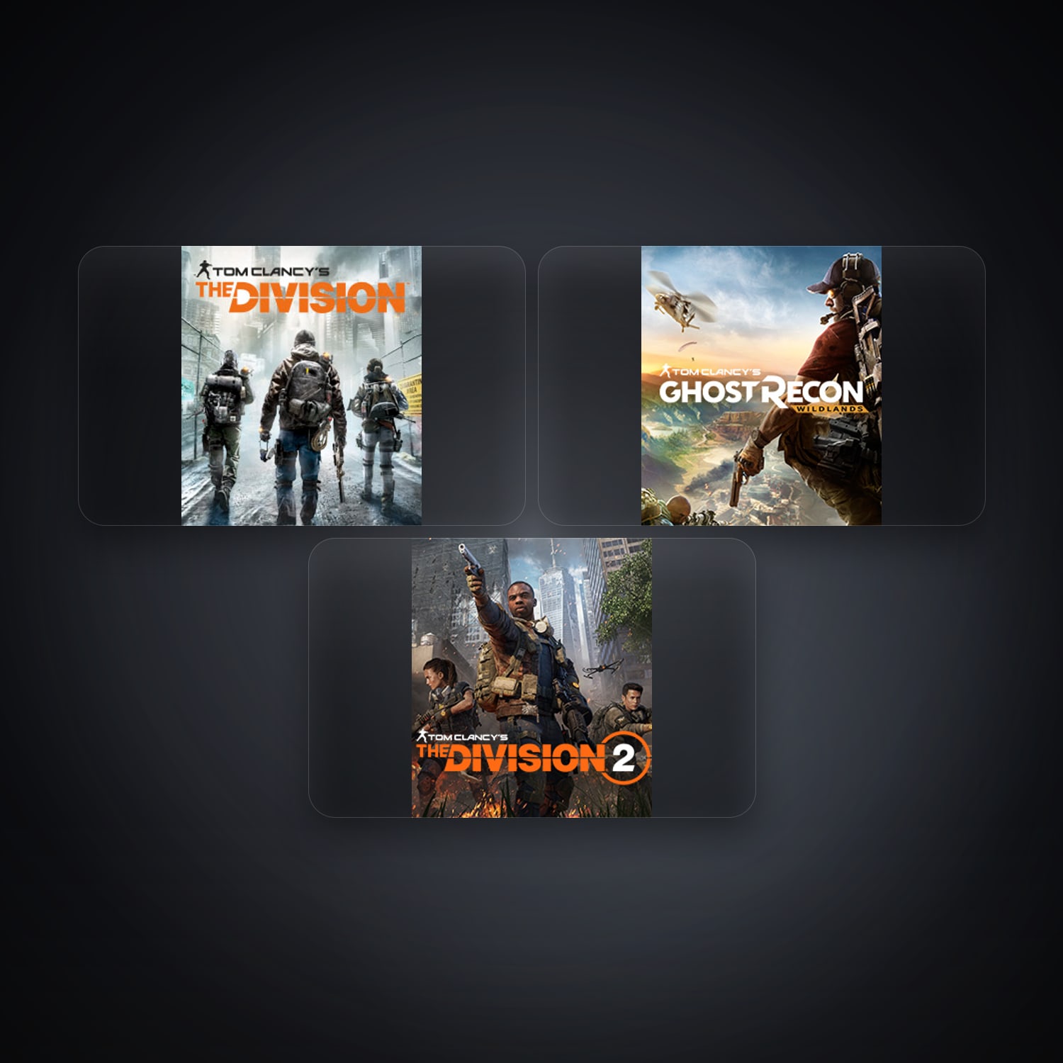Ubisoft account — Tom Clancy's The Division + Tom Clancy's Ghost Recon Wildlands — PT — 3 games — HabibiAccounts