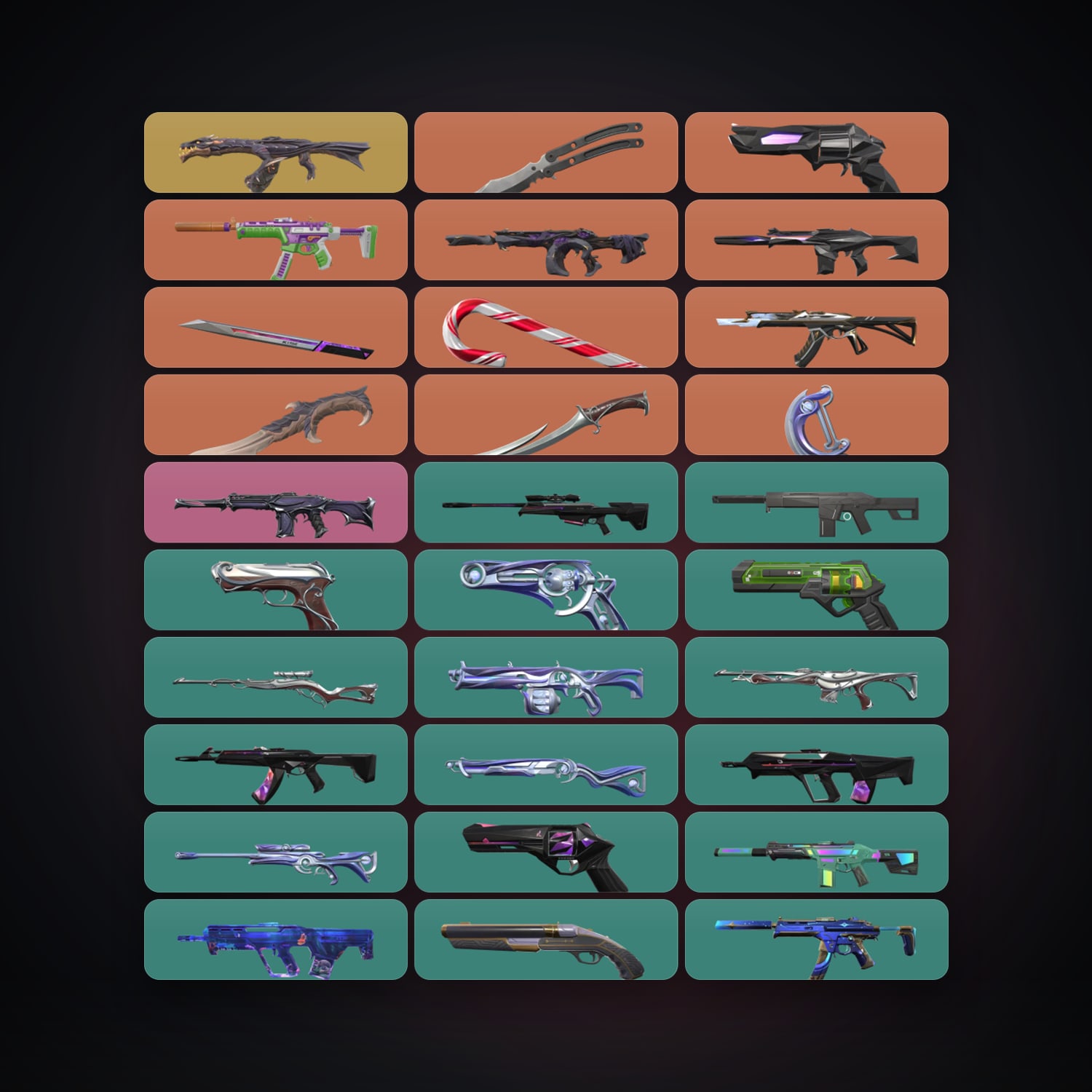 NA Silver 3 locker — 6 knives, 56 skins, lvl 155 — HabibiAccounts
