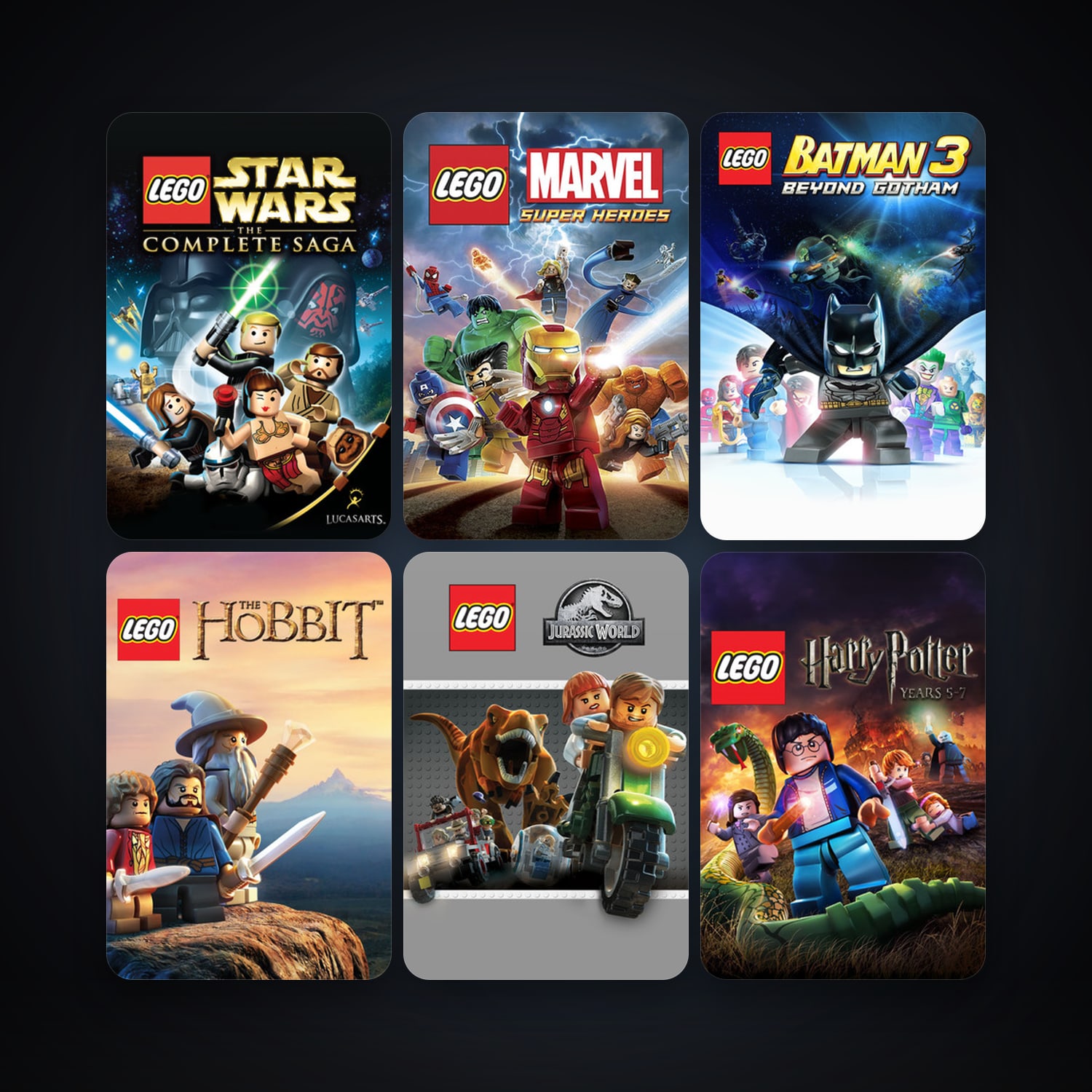 LEGO Batman: The Videogame + LEGO Harry Potter: Years 1-4, 23 games, clean — HabibiAccounts