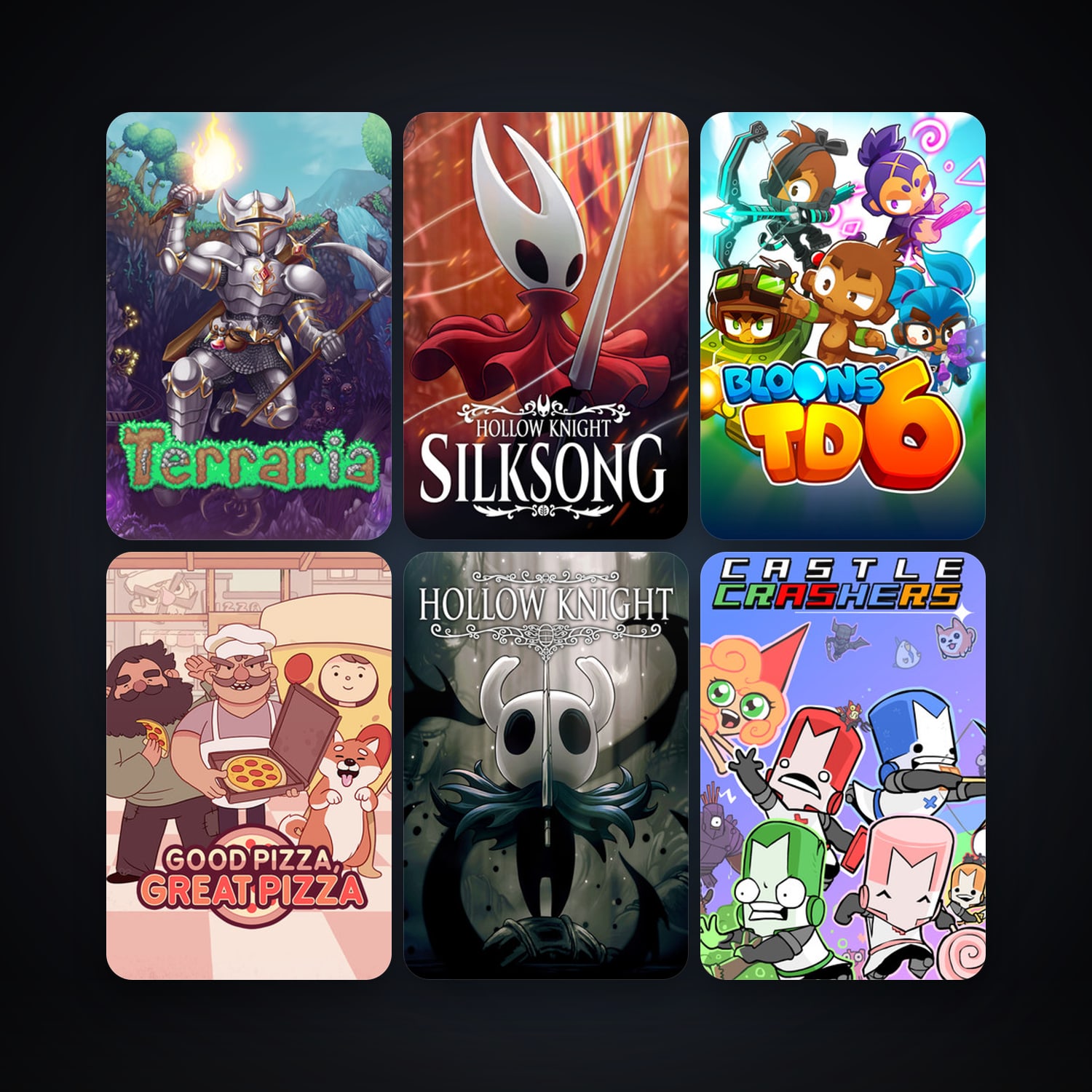 Terraria + Castle Crashers, 17 games, clean — HabibiAccounts