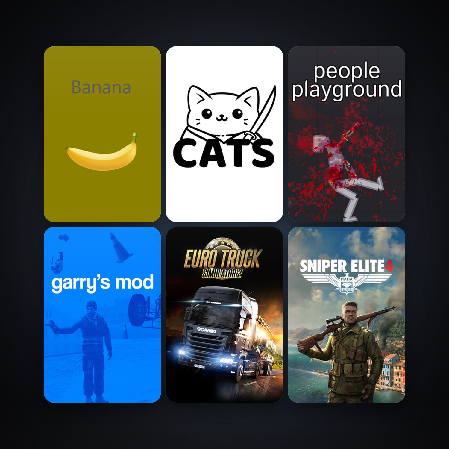 Garry's Mod + Euro Truck Simulator 2, 27 games, clean — HabibiAccounts