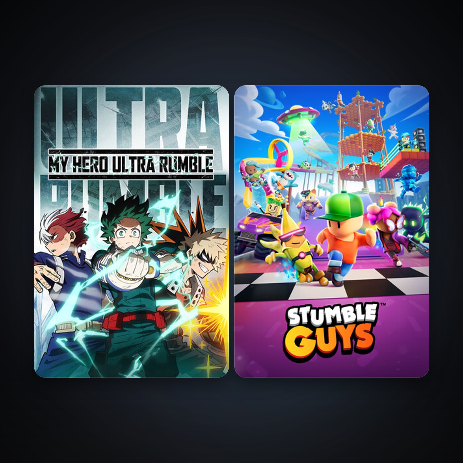 MY HERO ULTRA RUMBLE + Stumble Guys, 3 games, clean — HabibiAccounts