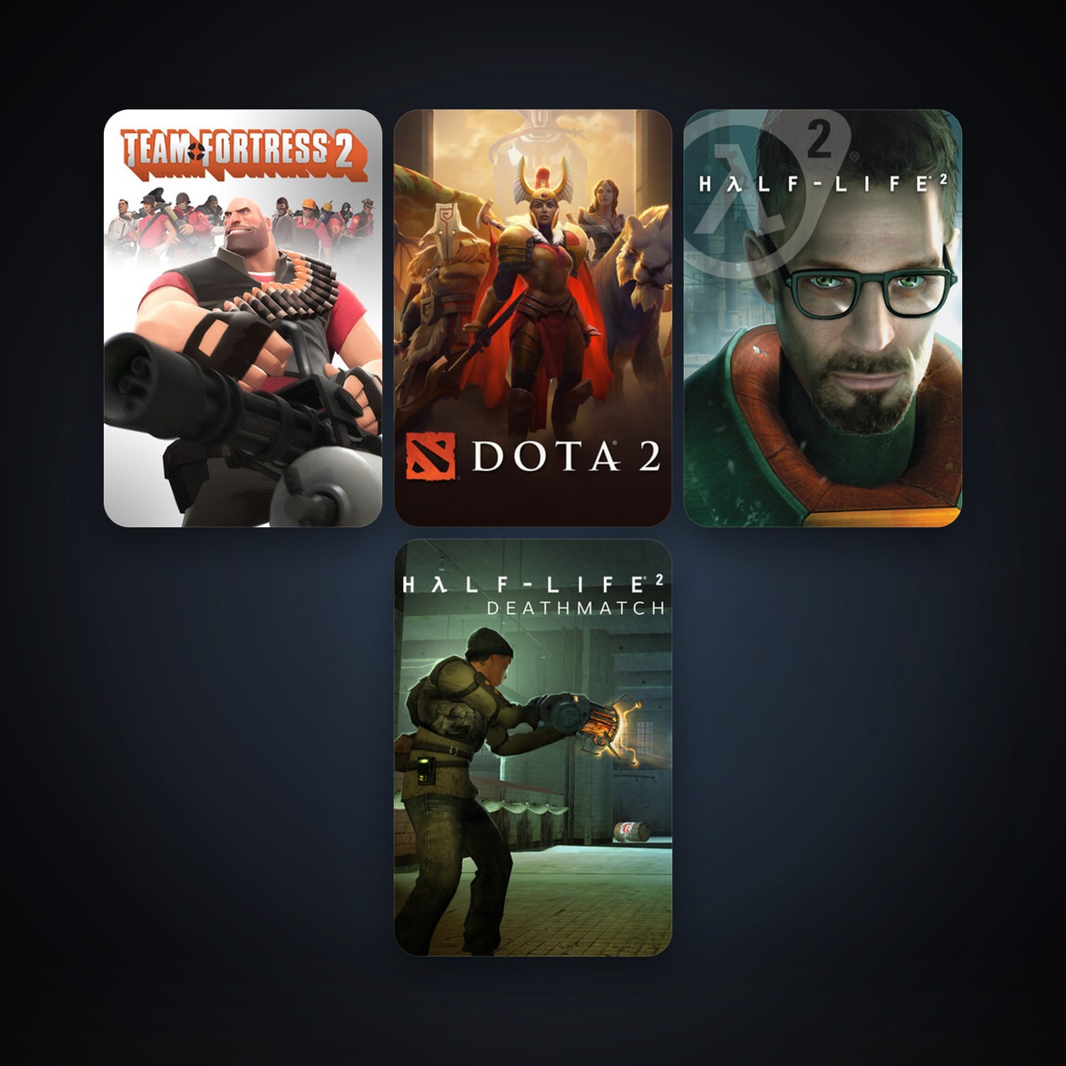 Half-Life 2 + Half-Life 2: Deathmatch, 8 games, clean — HabibiAccounts