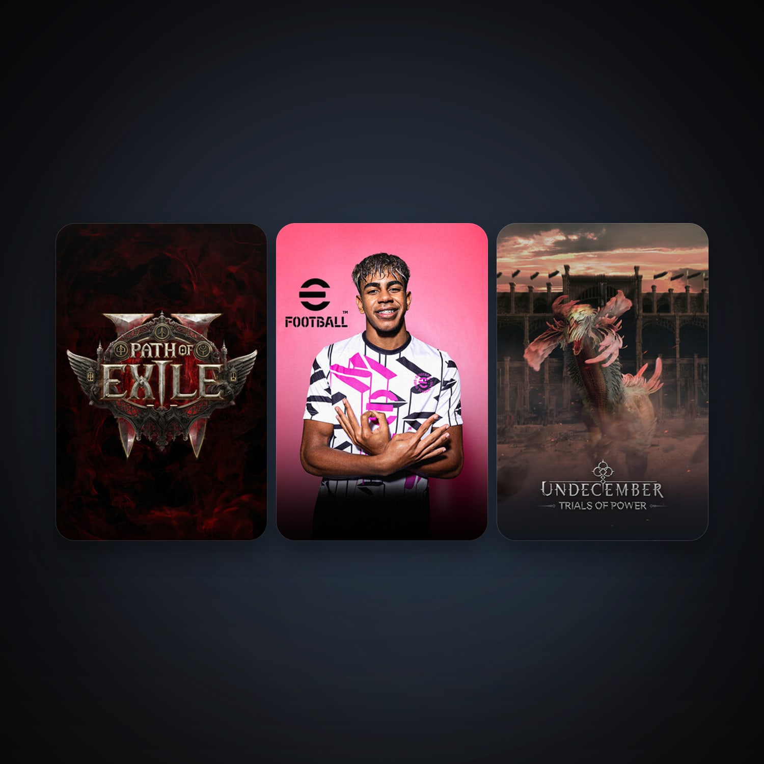 UNDECEMBER + eFootball 2024, 5 games, clean — HabibiAccounts