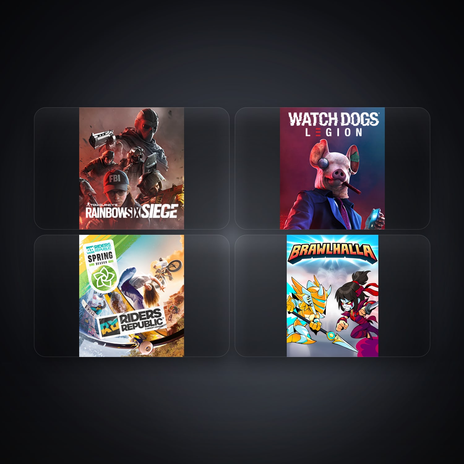 Ubisoft Tom Clancy's Rainbow Six Siege + Watch Dogs: Legion — GB — 4 games — HabibiAccounts