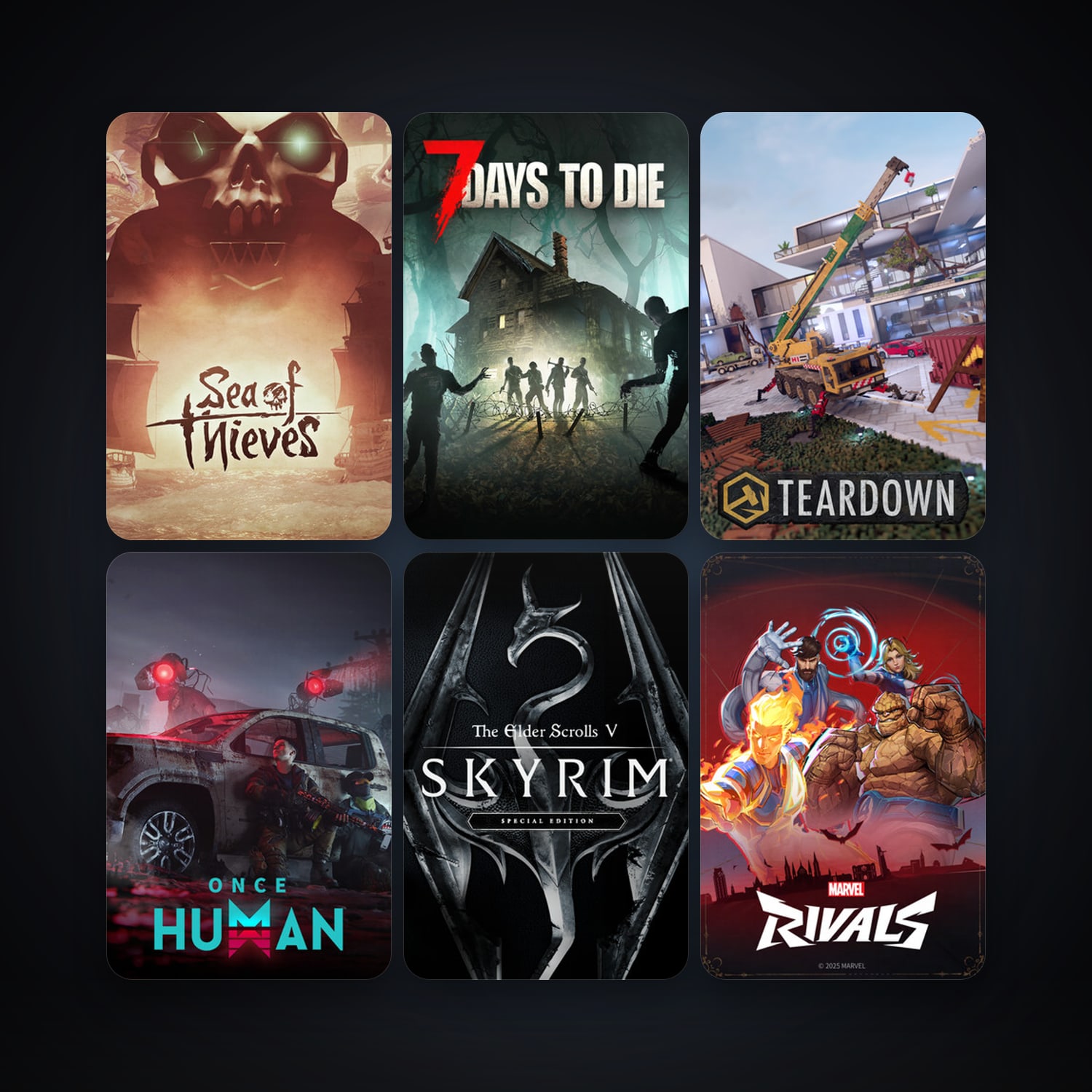 7 Days to Die + The Elder Scrolls V: Skyrim Special Edition, 9 games, clean — HabibiAccounts