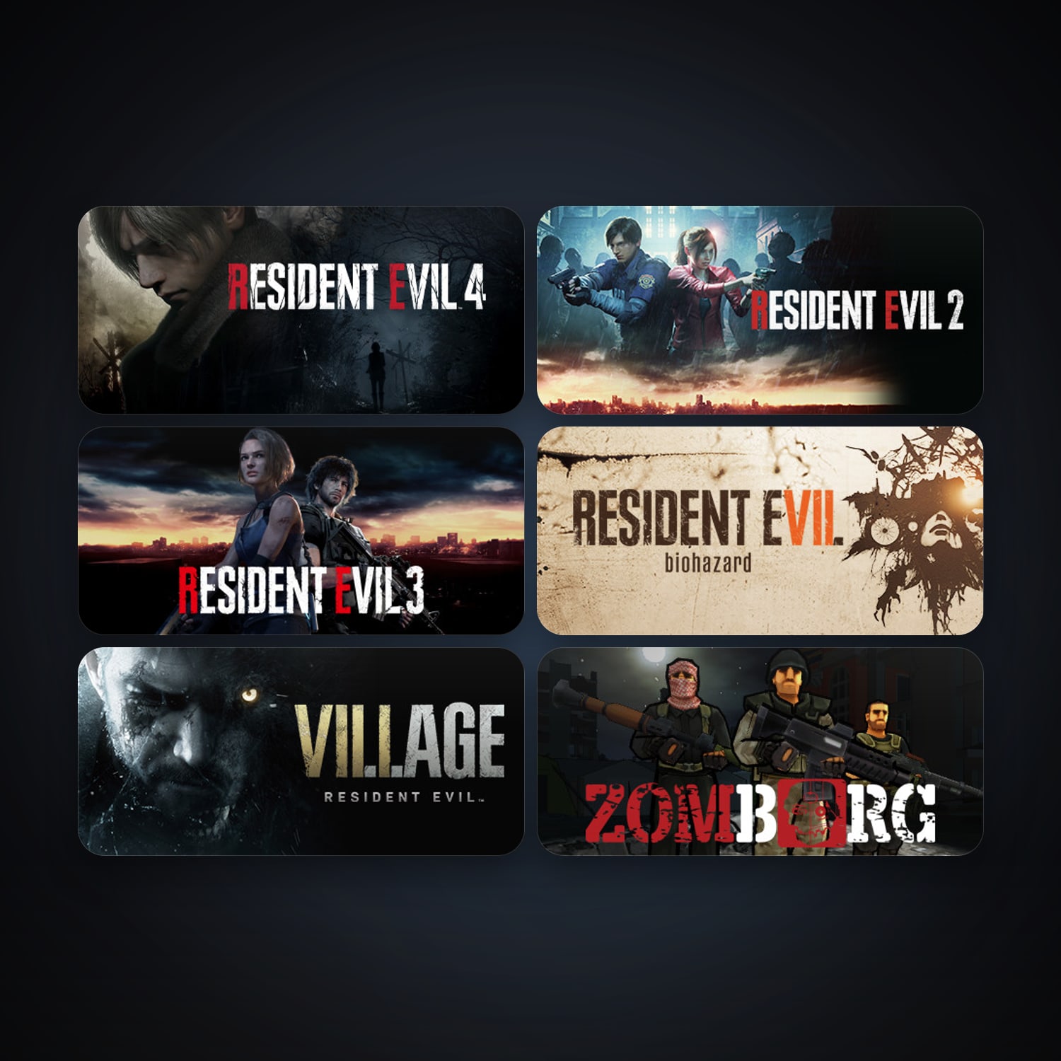 RESIDENT EVIL 7 biohazard / BIOHAZARD 7 resident evil + Zomborg, 8 games, clean — HabibiAccounts