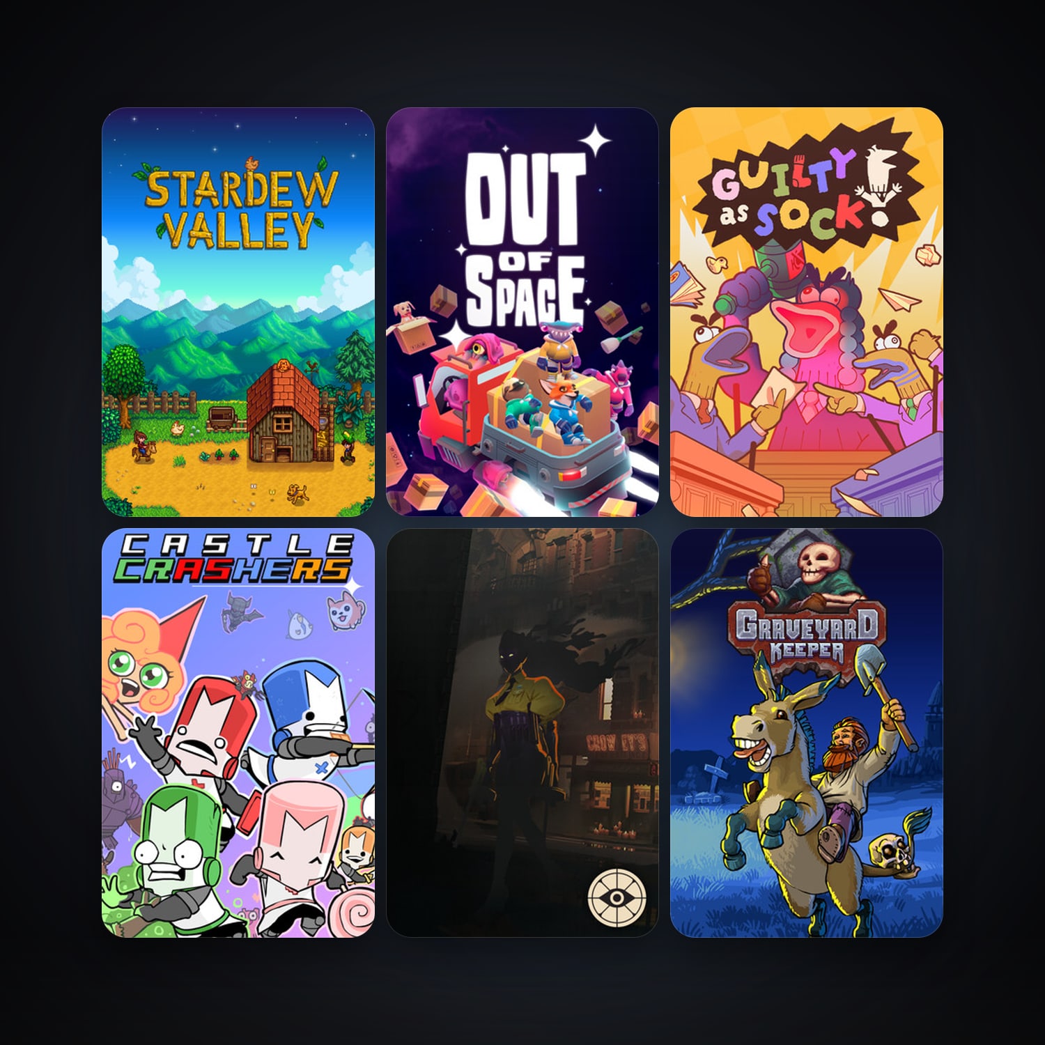Castle Crashers + Out of Space, 12 games, clean — HabibiAccounts